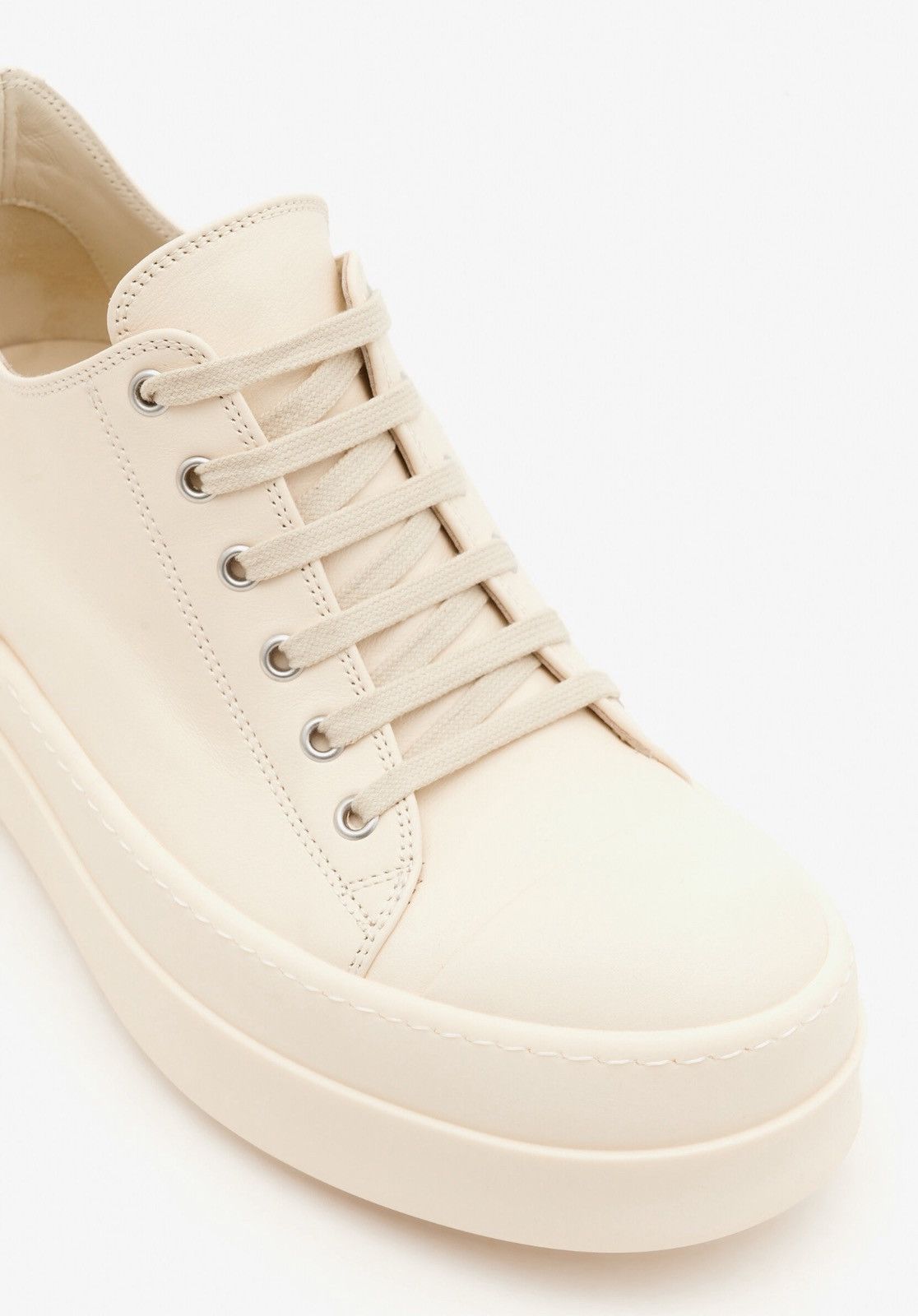 Last Rick Owens Hollywood Mega Bumper Leather Sneakers