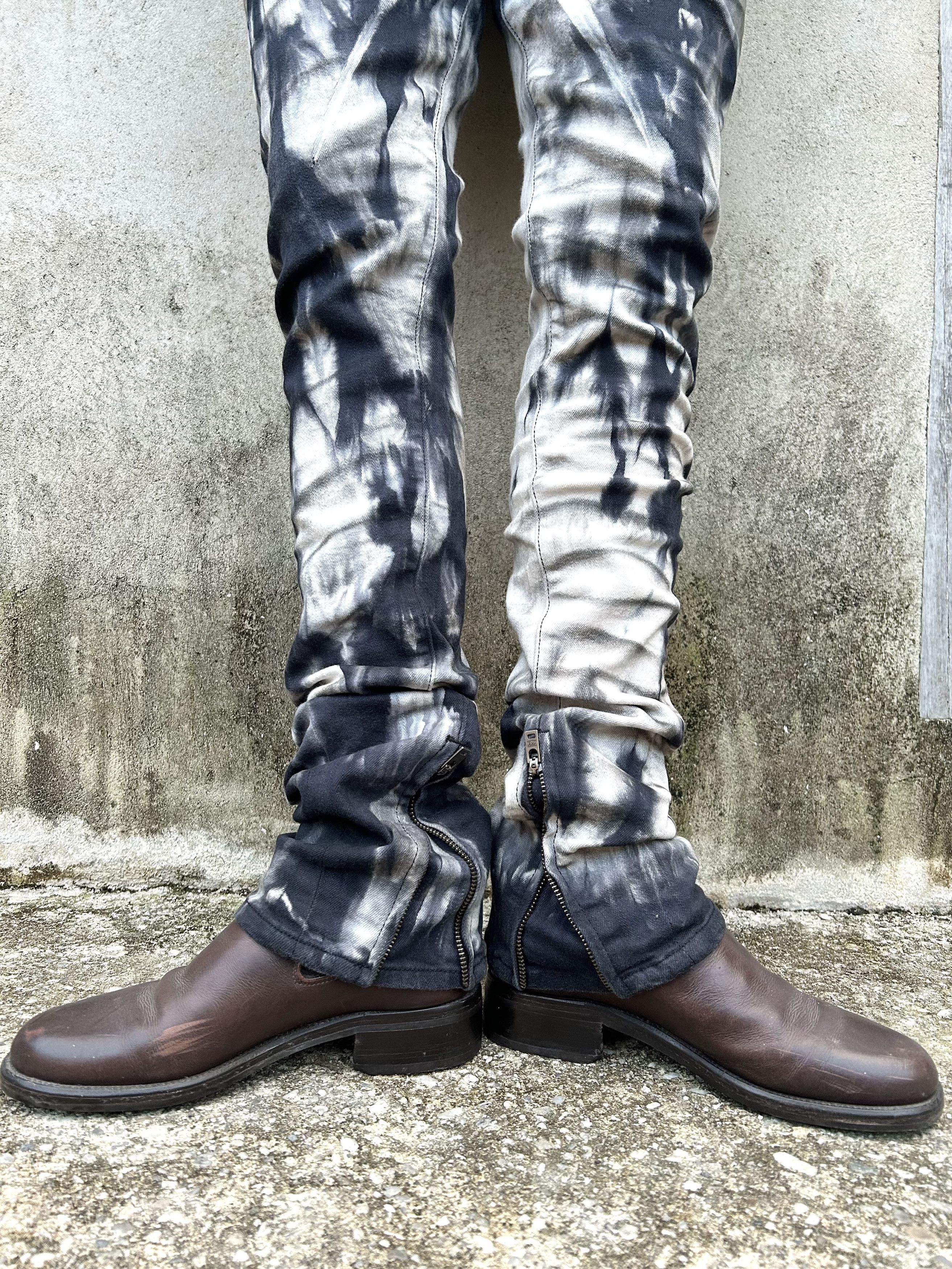 Japanese Brand Johnny Wolf "smoking acid" Jeans Size US 34 / EU 50 - 17 Thumbnail