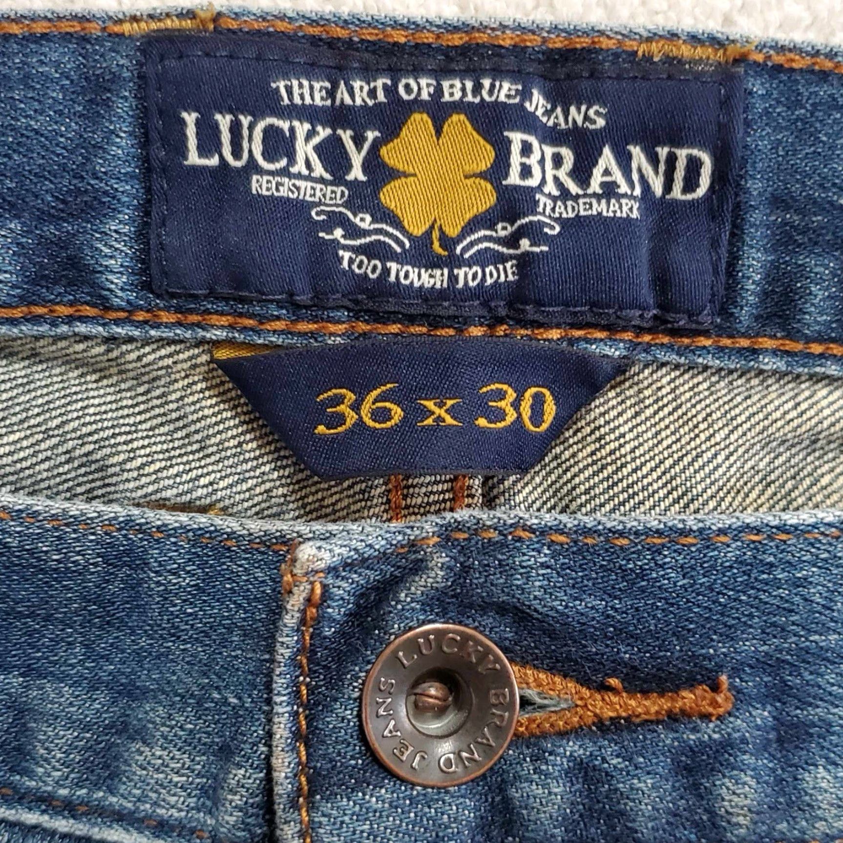 Lucky Brand Lucky Brand 221 Jeans 36 x 29 Original Straight Men Size US 36 / EU 52 - 2 Thumbnail