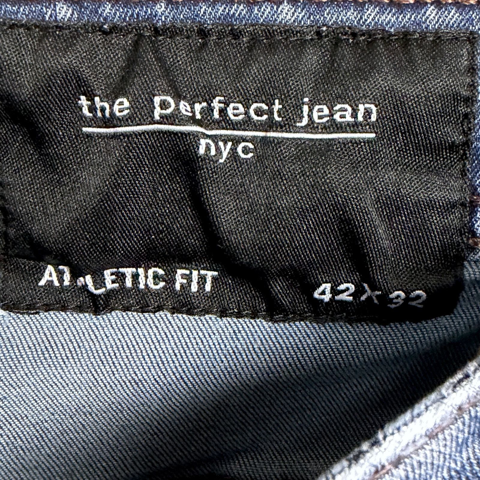 Other The Perfect Jean NYC Men's 42x32 Athletic Fit Blue Jeans Size US 42 / EU 58 - 6 Thumbnail
