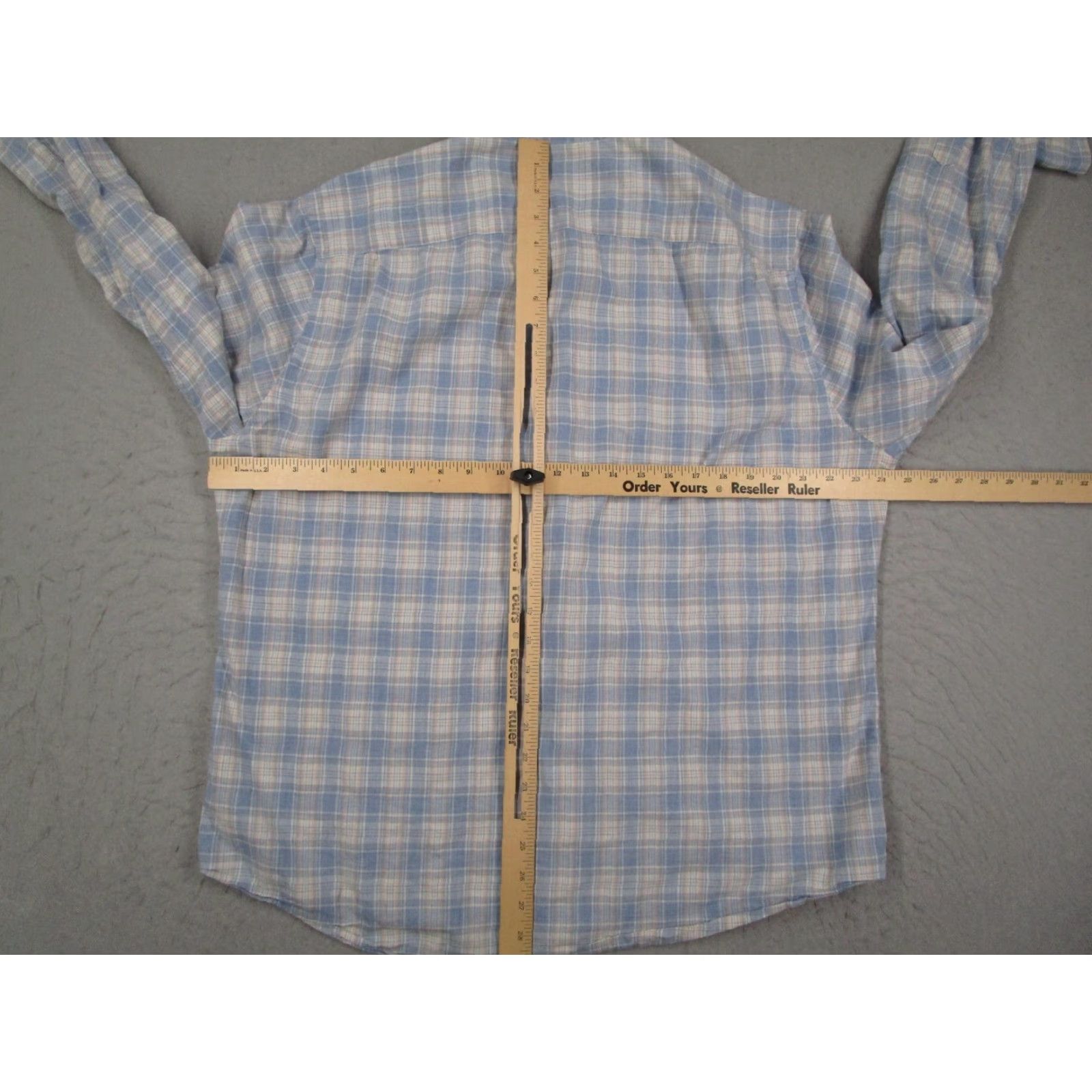 Faherty Faherty Cotton Shirt Mens XL Blue Plaid Long Sleeve Button-Up Bohemian Size US XL / EU 56 / 4 - 7 Thumbnail