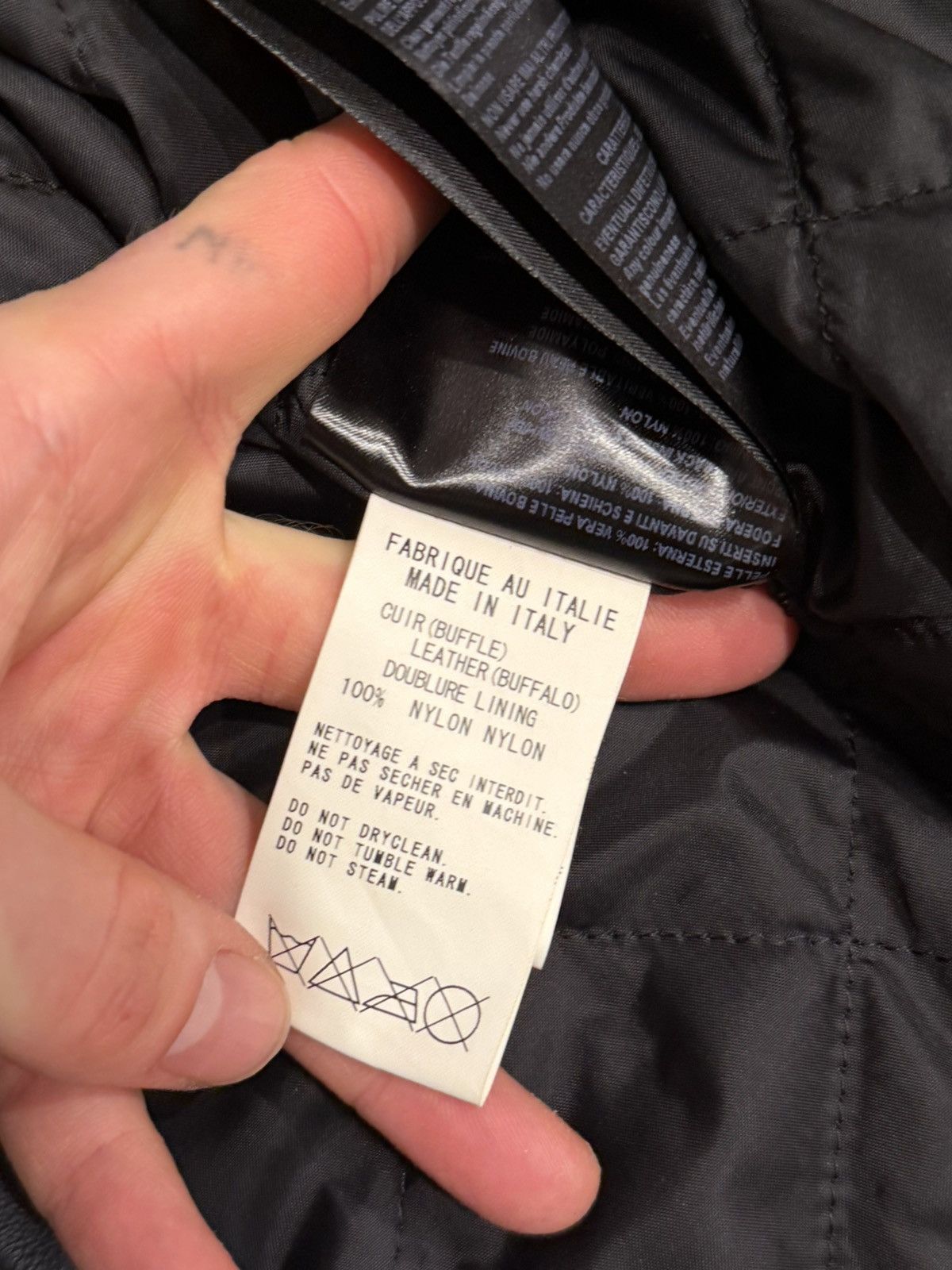 Yohji Yamamoto AW04 Y’s x Dianese Metro Moto Split Leather Racer Jckt Size US XXS / EU 40 - 24 Thumbnail