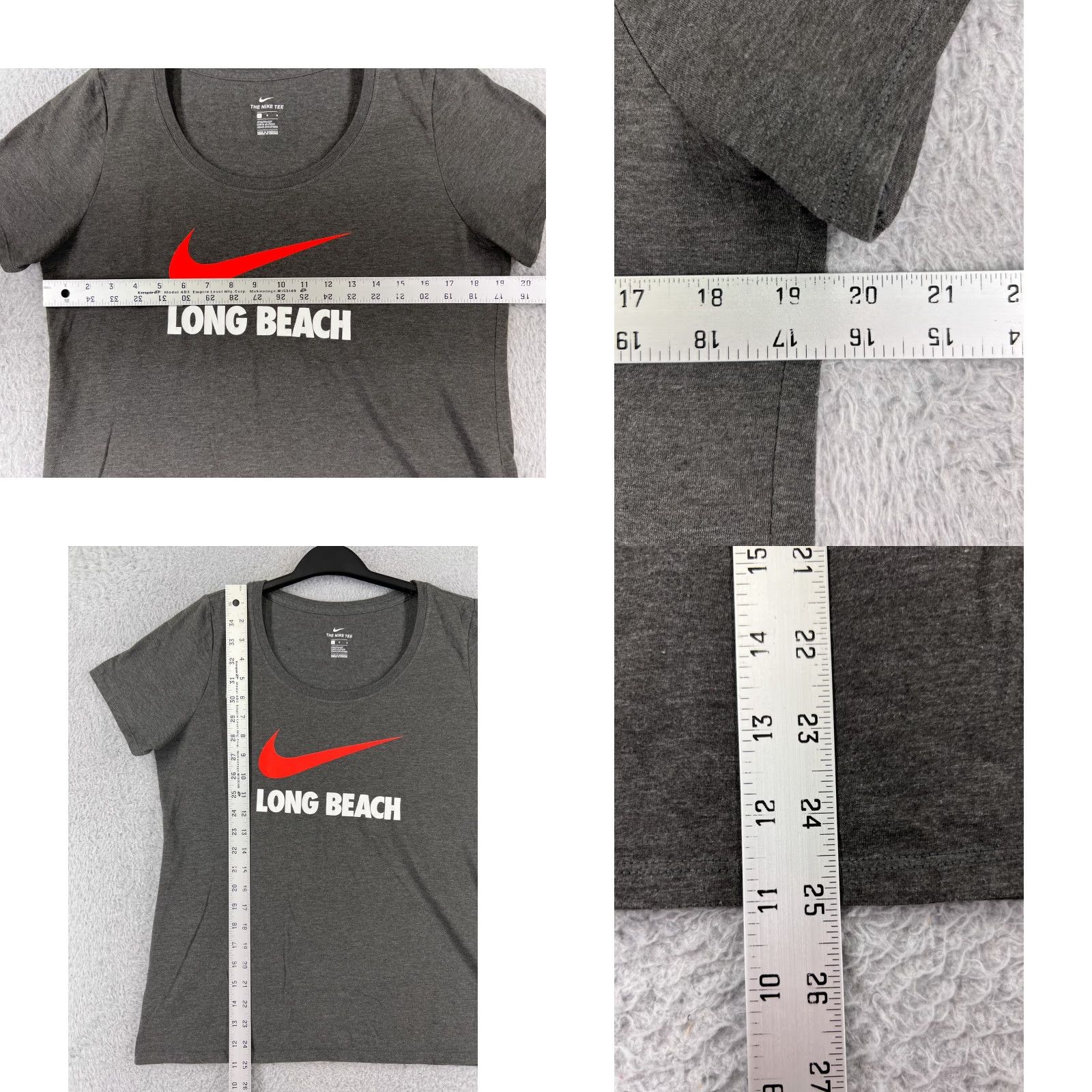 Nike Nike Shirt Womens Large Gray Round Neck Short Sleeve Logo Dri-Fit California Beach Style Mens Girls Size L / US 10 / IT 46 - 9 Thumbnail