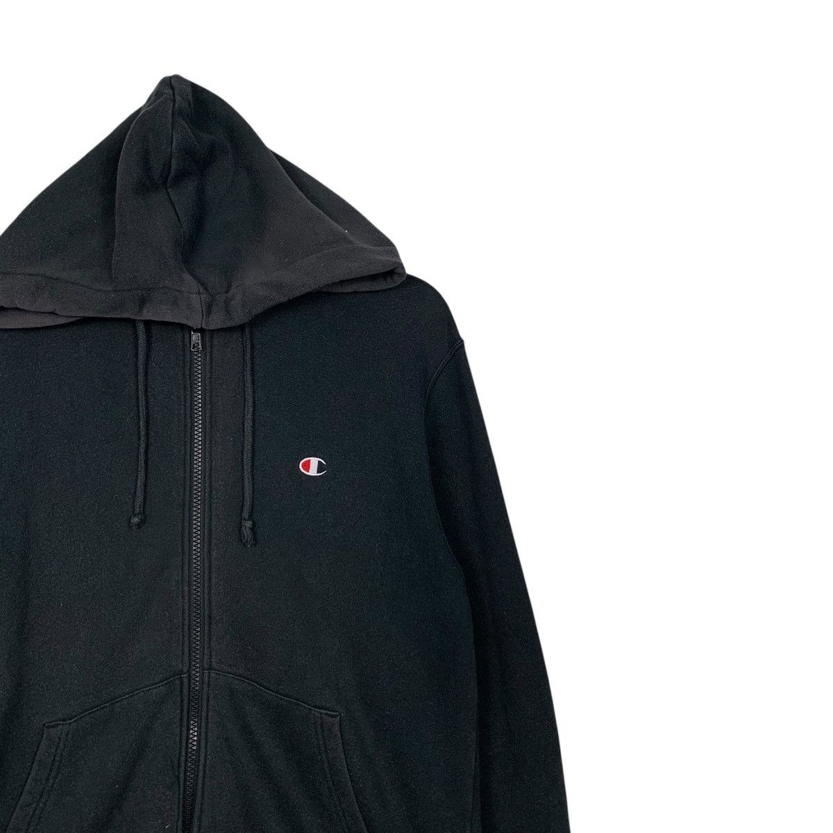 Champion Y2k Vintage CHAMPION Zipper Hoodie Sweatshirt #2664-C119 Size L / US 10 / IT 46 - 4 Thumbnail