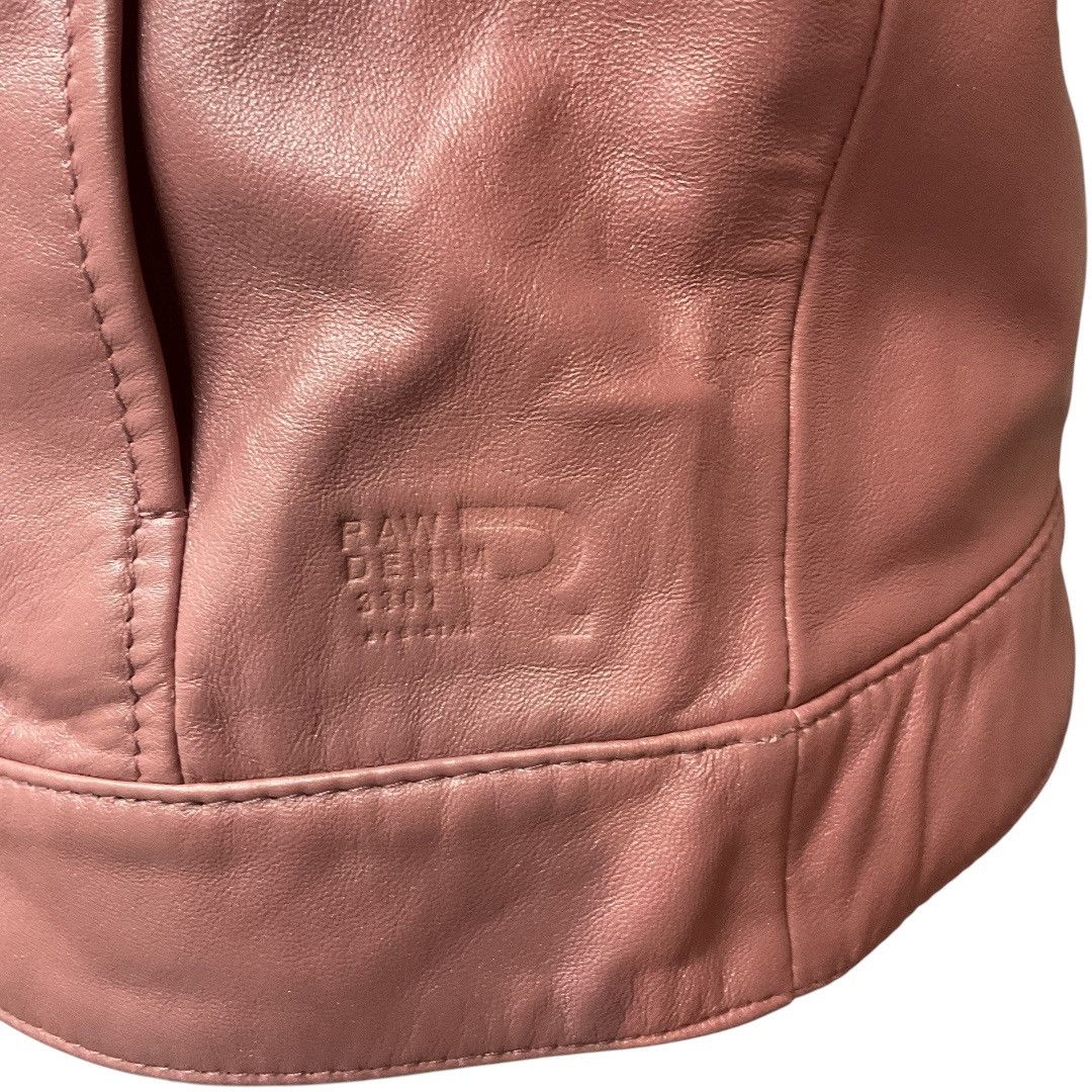 G-Star G-Star Raw Womens Y2K Leather Vest Pink Metallic Size S NWT Size S / US 4 / IT 40 - 4 Thumbnail