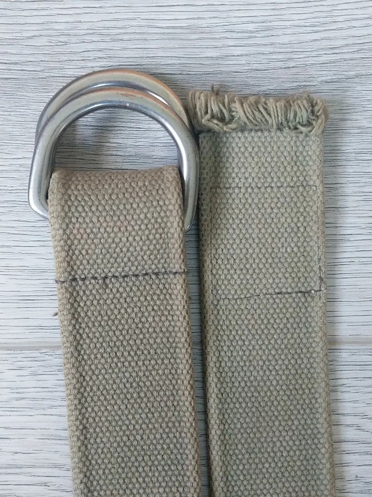 Polo Ralph Lauren Sportsman Polo Ralph Lauren Canvas Belt Olive Brass Buckle Size 46 - 4 Thumbnail