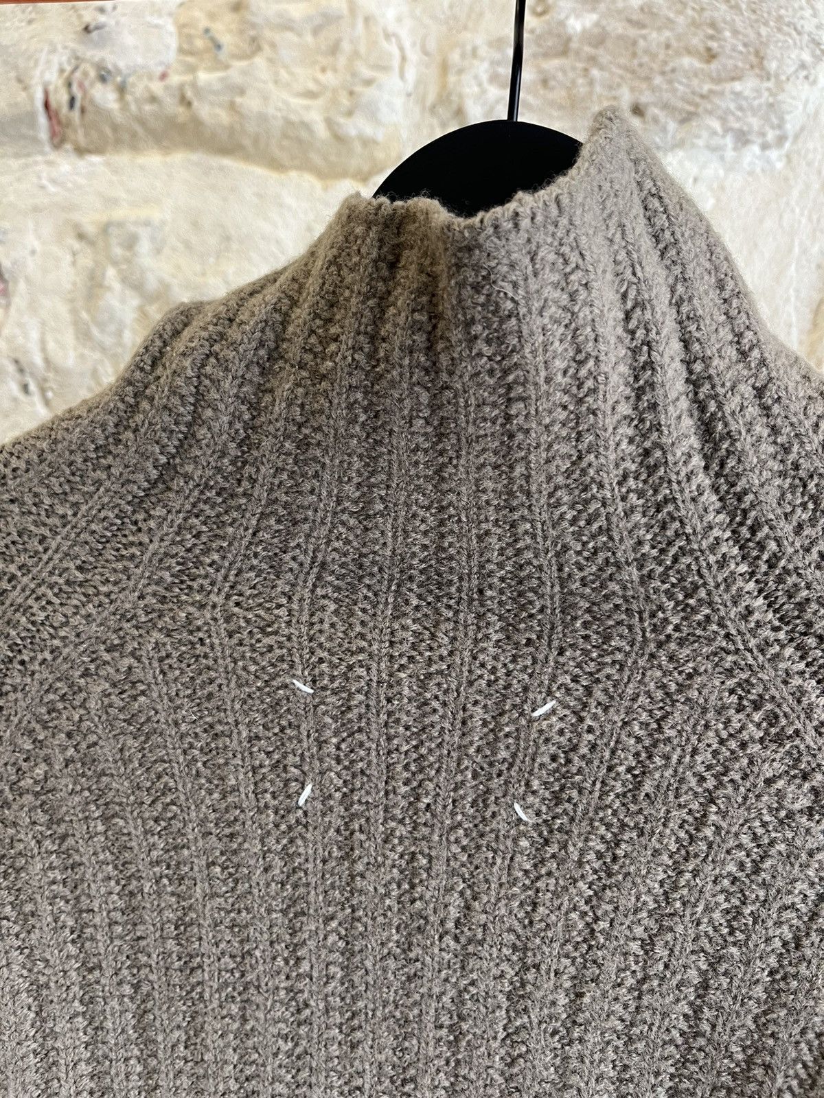Maison Margiela AW2003 Miss Deanna Boiled Wool High Neck Knit Size US L / EU 52-54 / 3 - 7 Thumbnail