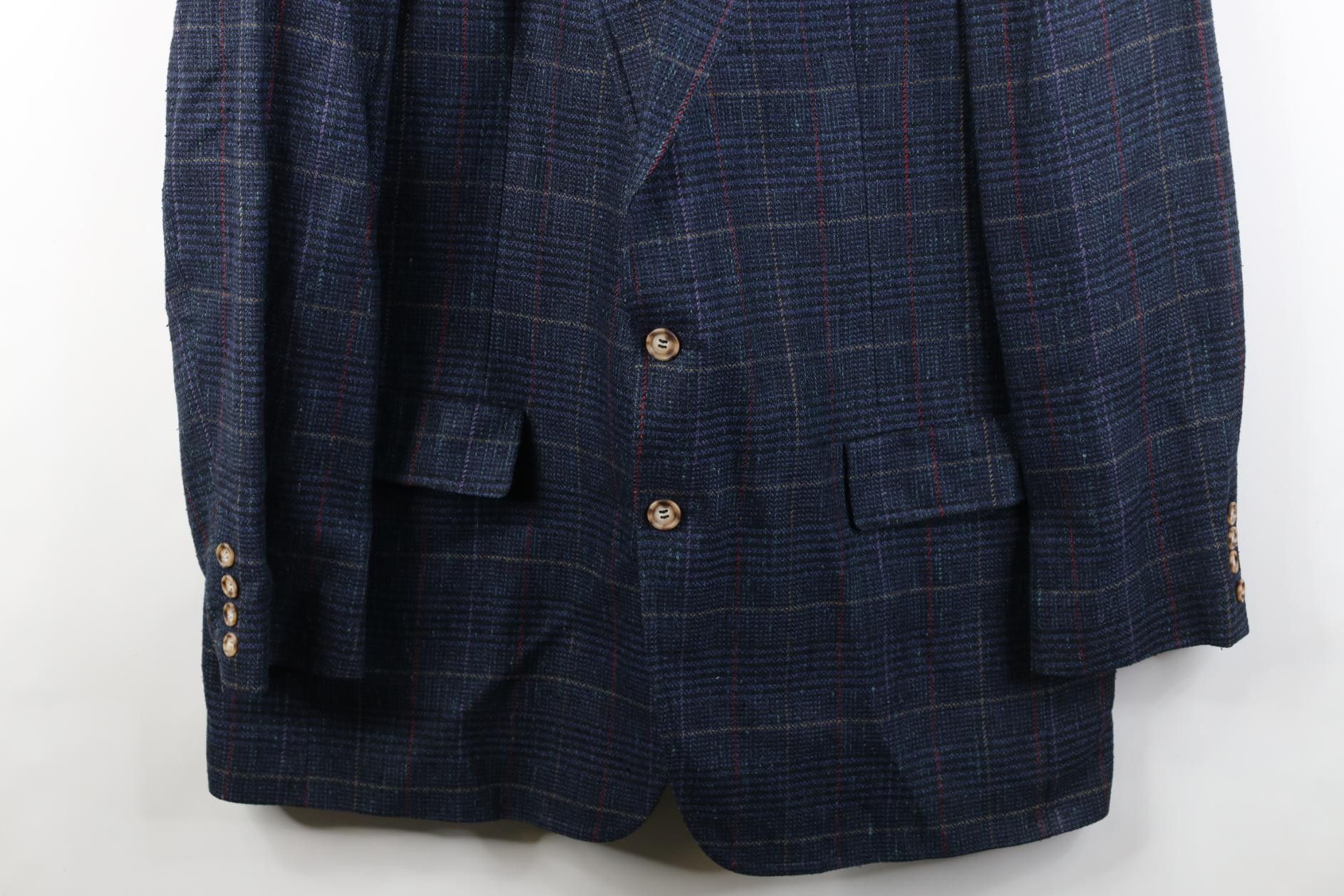 Vintage Vintage 70s Streetwear Wool Tweed Suit Coat Blazer Jacket Size US XXL / EU 58 / 5 - 3 Thumbnail