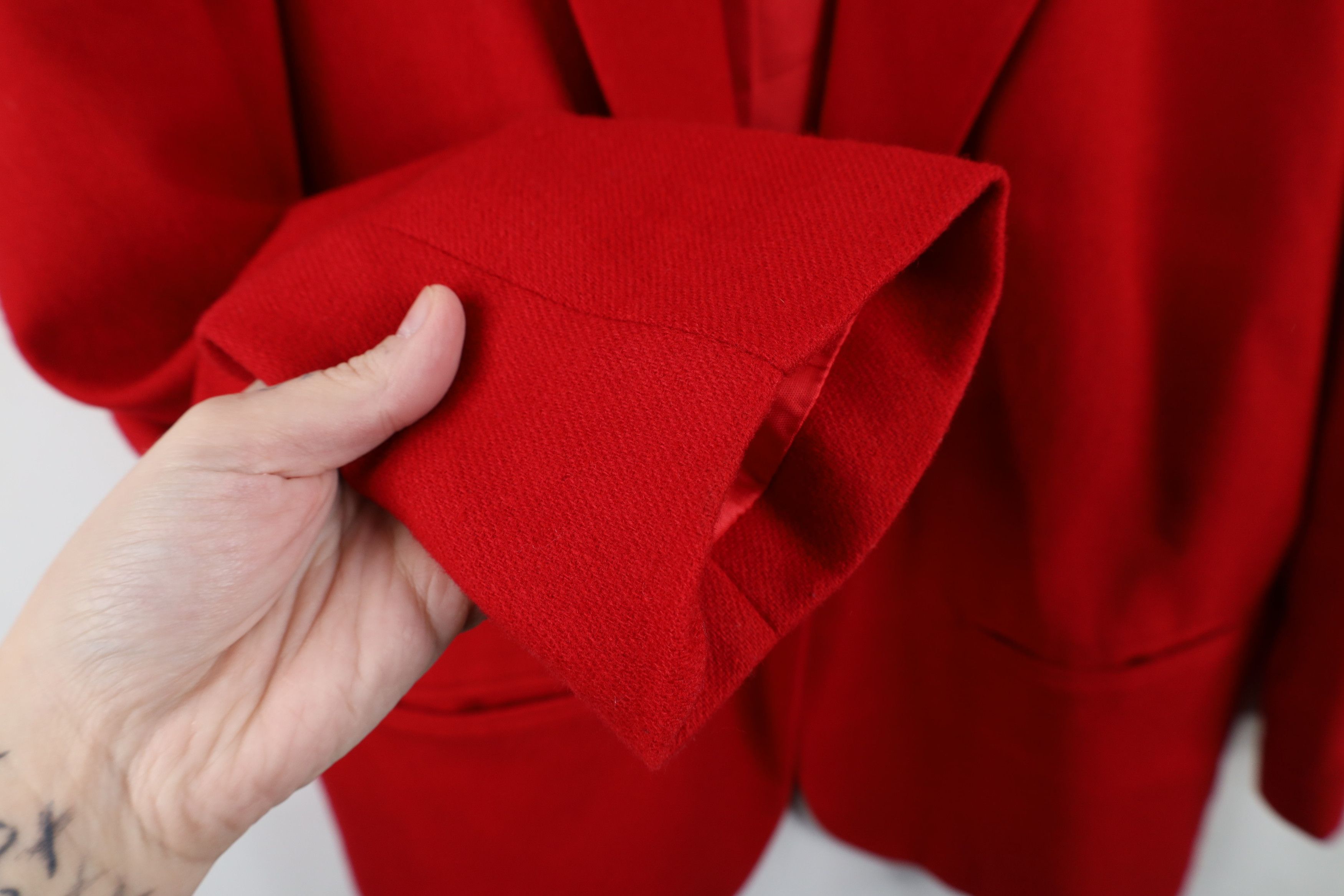 Vintage Vintage 90s Streetwear Button Blazer Suit Coat Jacket Red Size XXL / US 16-18 / IT 52-54 - 8 Thumbnail