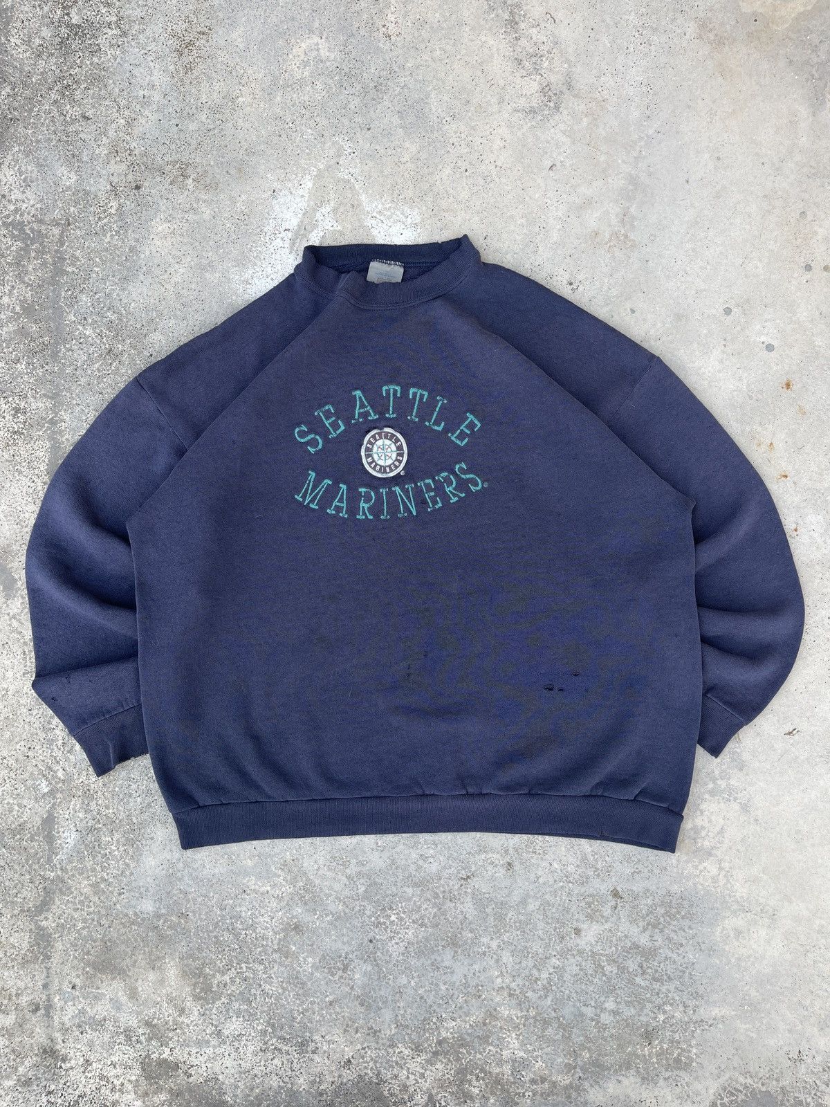 Vintage Distressed Seattle Mariners Sweatshirt Crewneck
