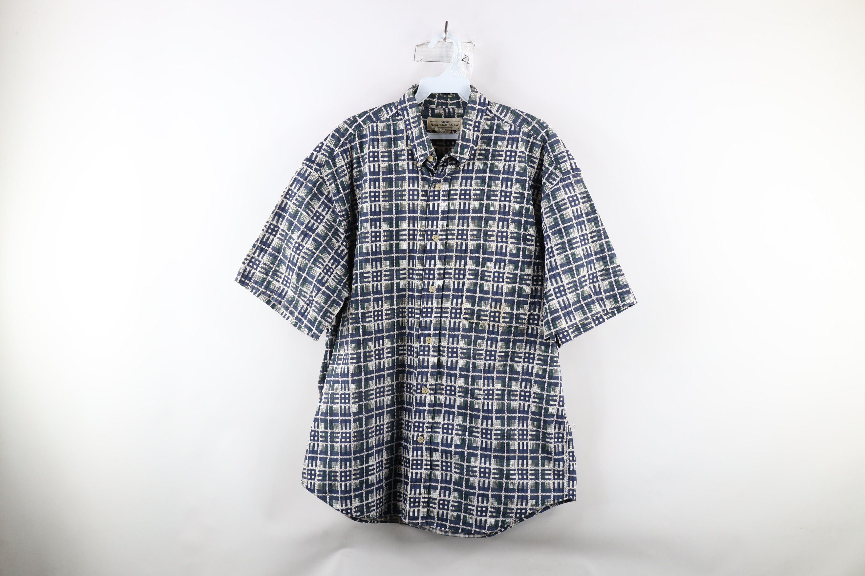 Vintage Vintage 90s Streetwear Short Sleeve Button Down Shirt Size US L / EU 52-54 / 3 - 1 Thumbnail