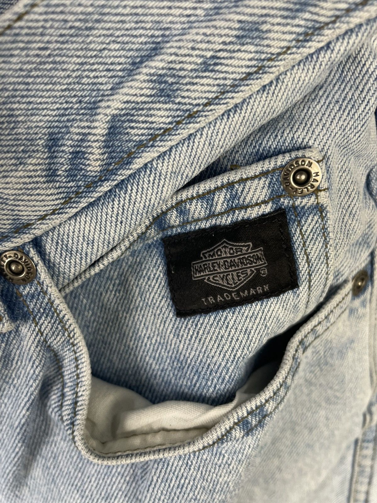 Harley Davidson × Vintage Vintage Harley Davidson Jeans Size US 38 / EU 54 - 5 Thumbnail