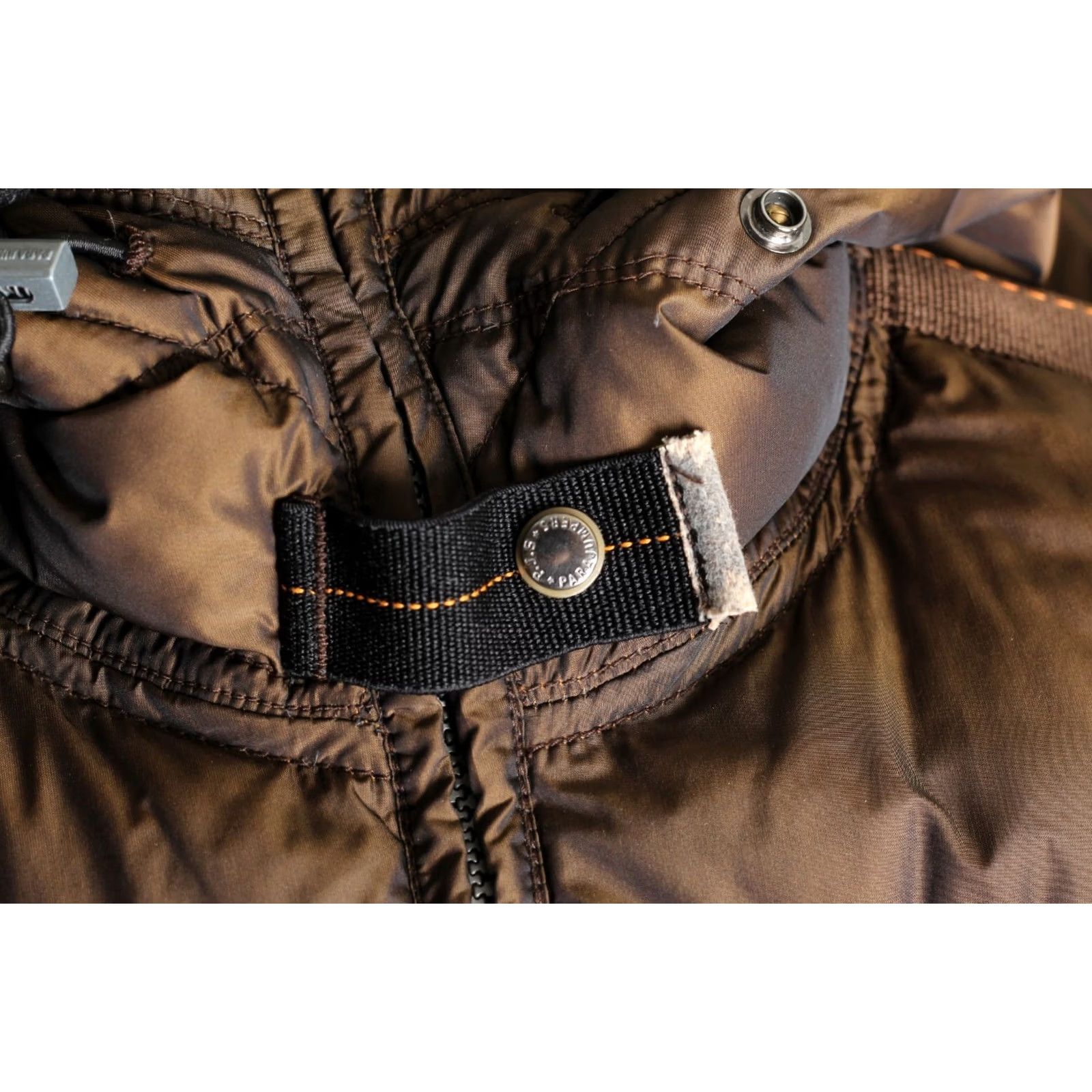 Parajumpers PARAJUMPERS Hooded Down Puffer Jacket Women Size S Slim Fit Brown Logo All Seasons Material: Down (Jacket) Size S / US 4 / IT 40 - 7 Thumbnail