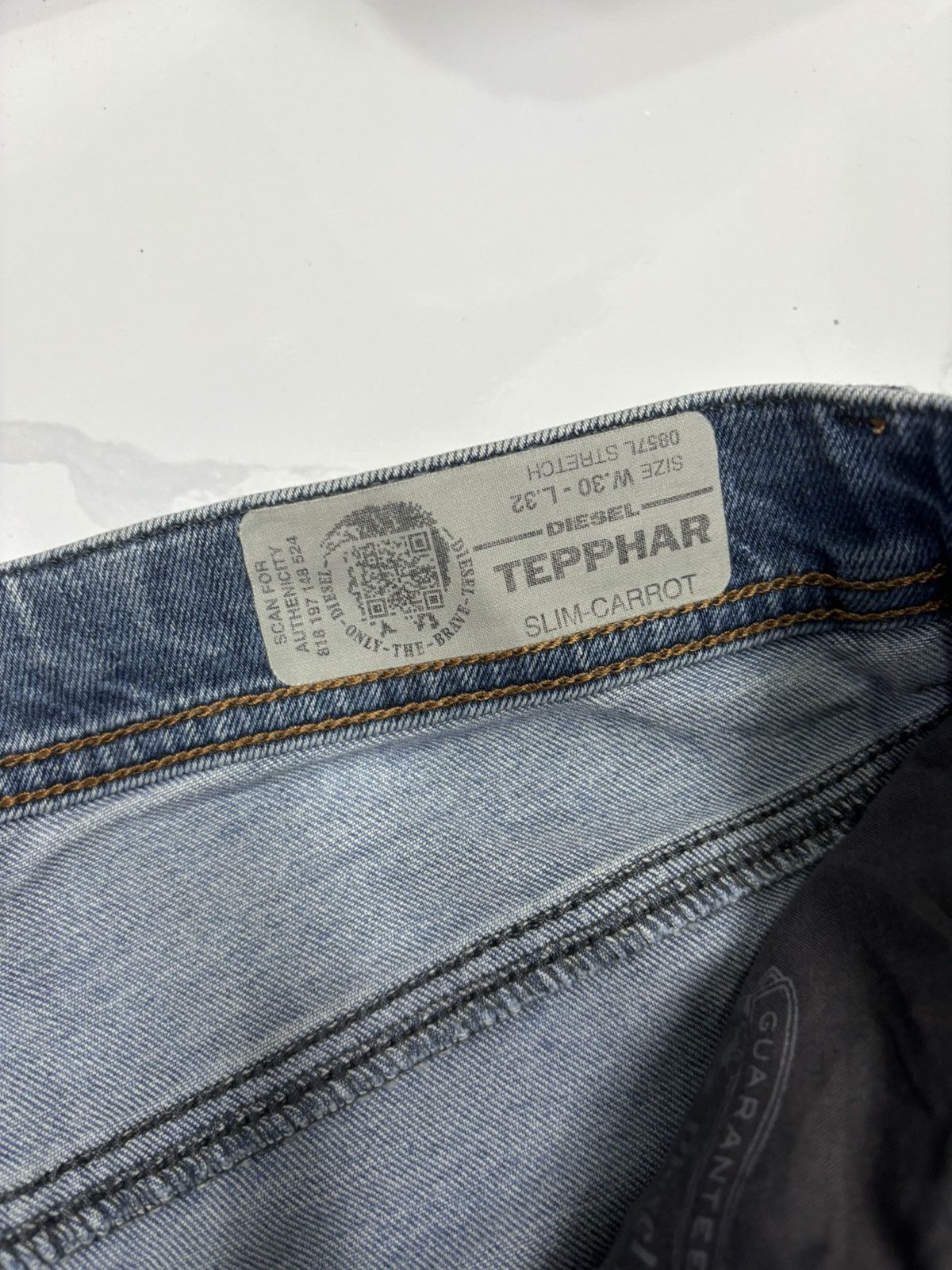Diesel × Jean Vintage Diesel Slim Carrot Denim Jeans Size US 32 / EU 48 - 9 Thumbnail