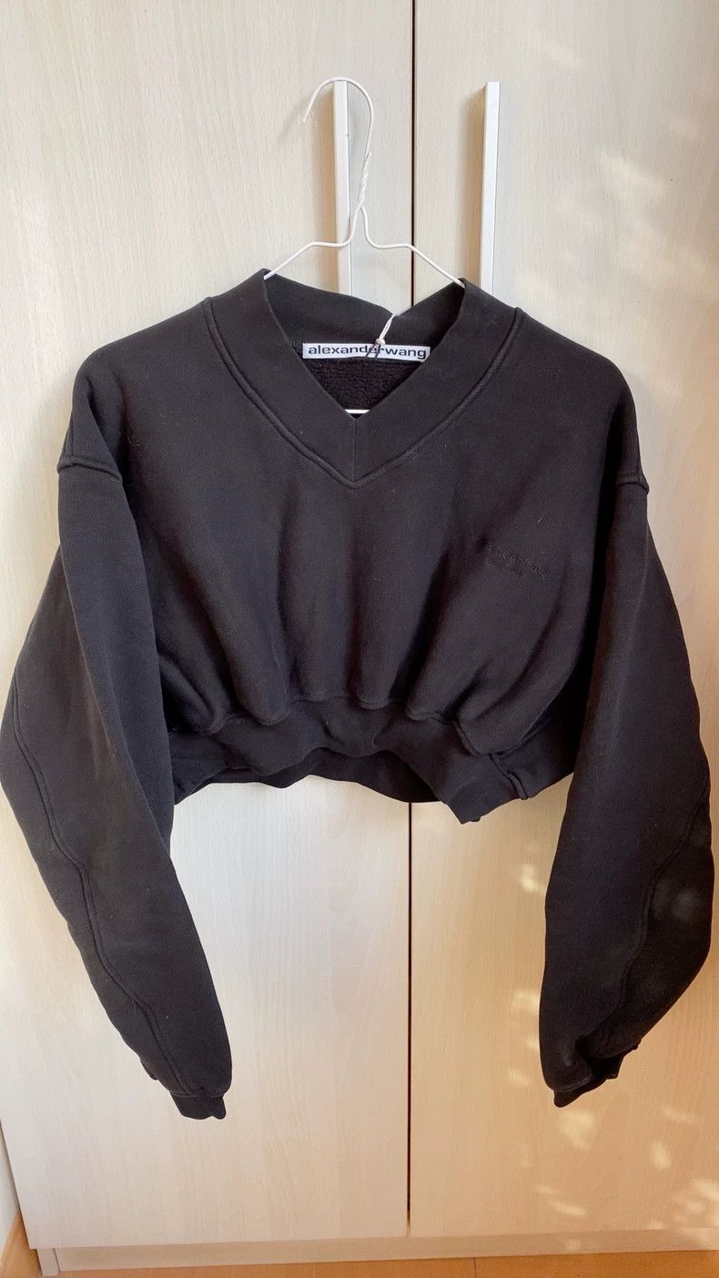 Alexander Wang AlexanderWang Short Cropped Sweatshirt XS Size US XS / EU 42 / 0 - 1 Thumbnail