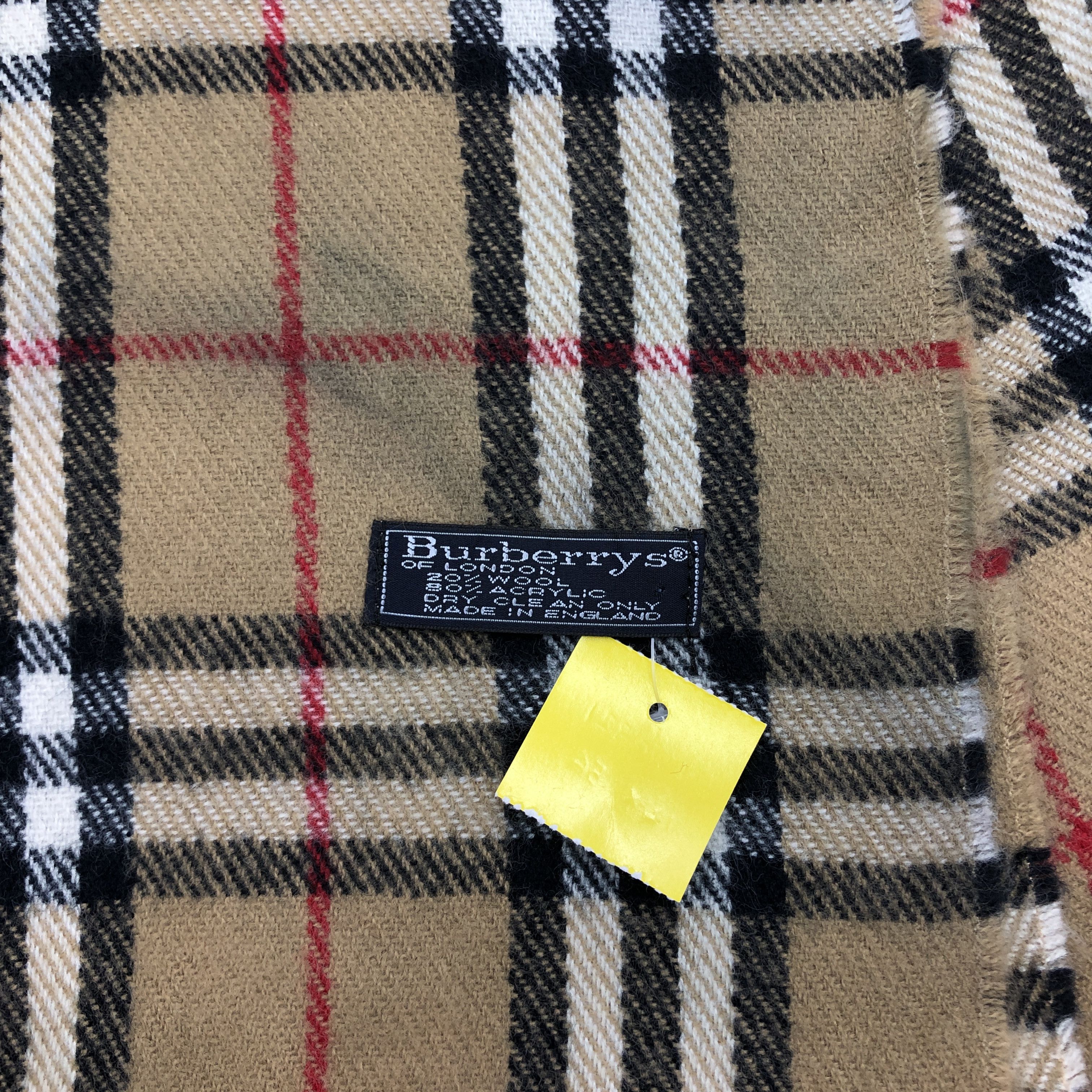 Burberry Vintage Burberry Scarf Muffler Wool Cashmere Scarves Size ONE SIZE - 4 Thumbnail