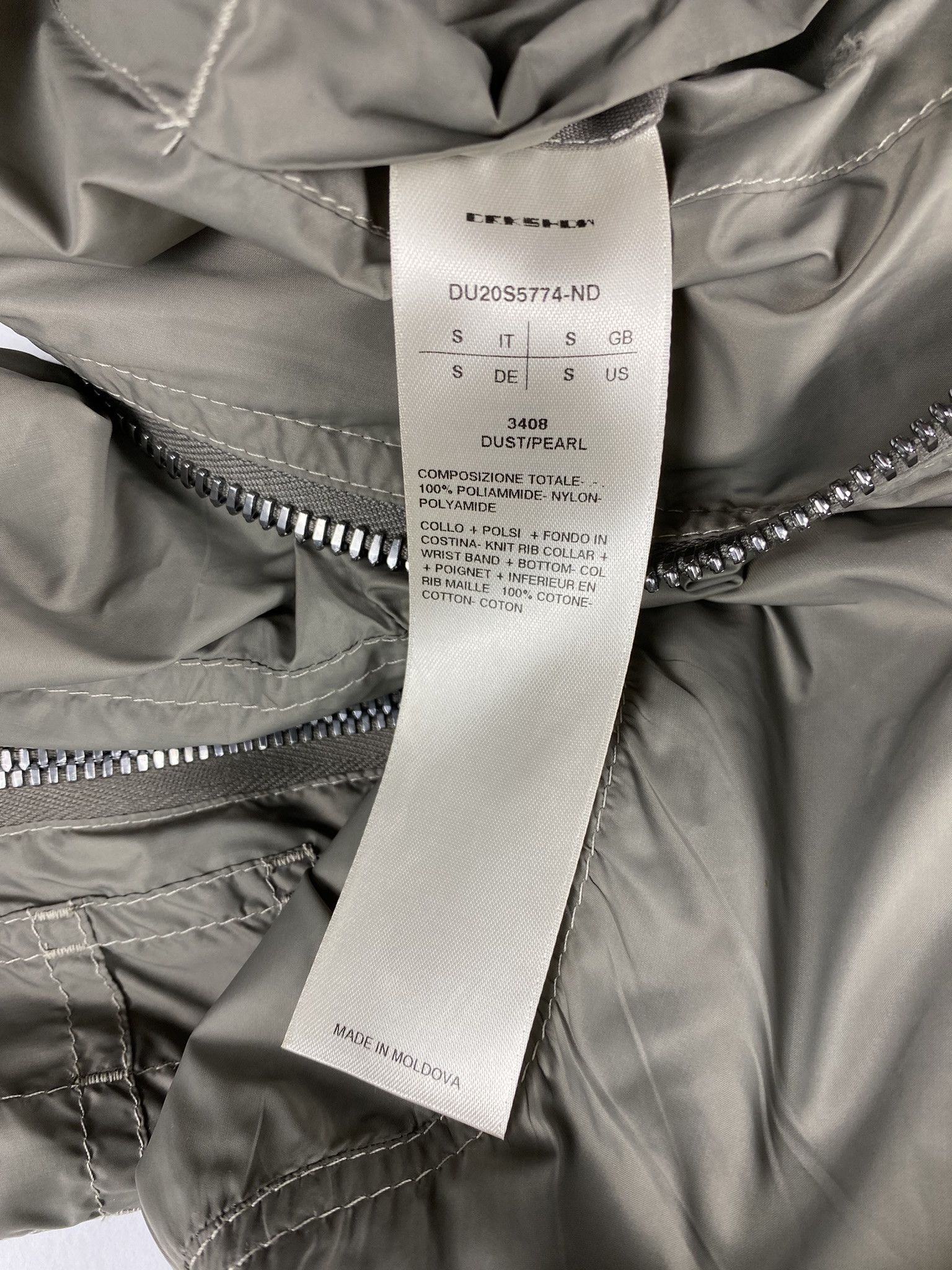 Rick Owens Drkshdw DRKSHDW Top snap Nylon Bomber Size US S / EU 44-46 / 1 - 6 Thumbnail