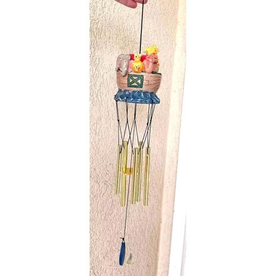Handmade × Vintage Jim Shore Noahs Ark Windchimes New Vintage 1994 Christmas An Size ONE SIZE - 2 Thumbnail