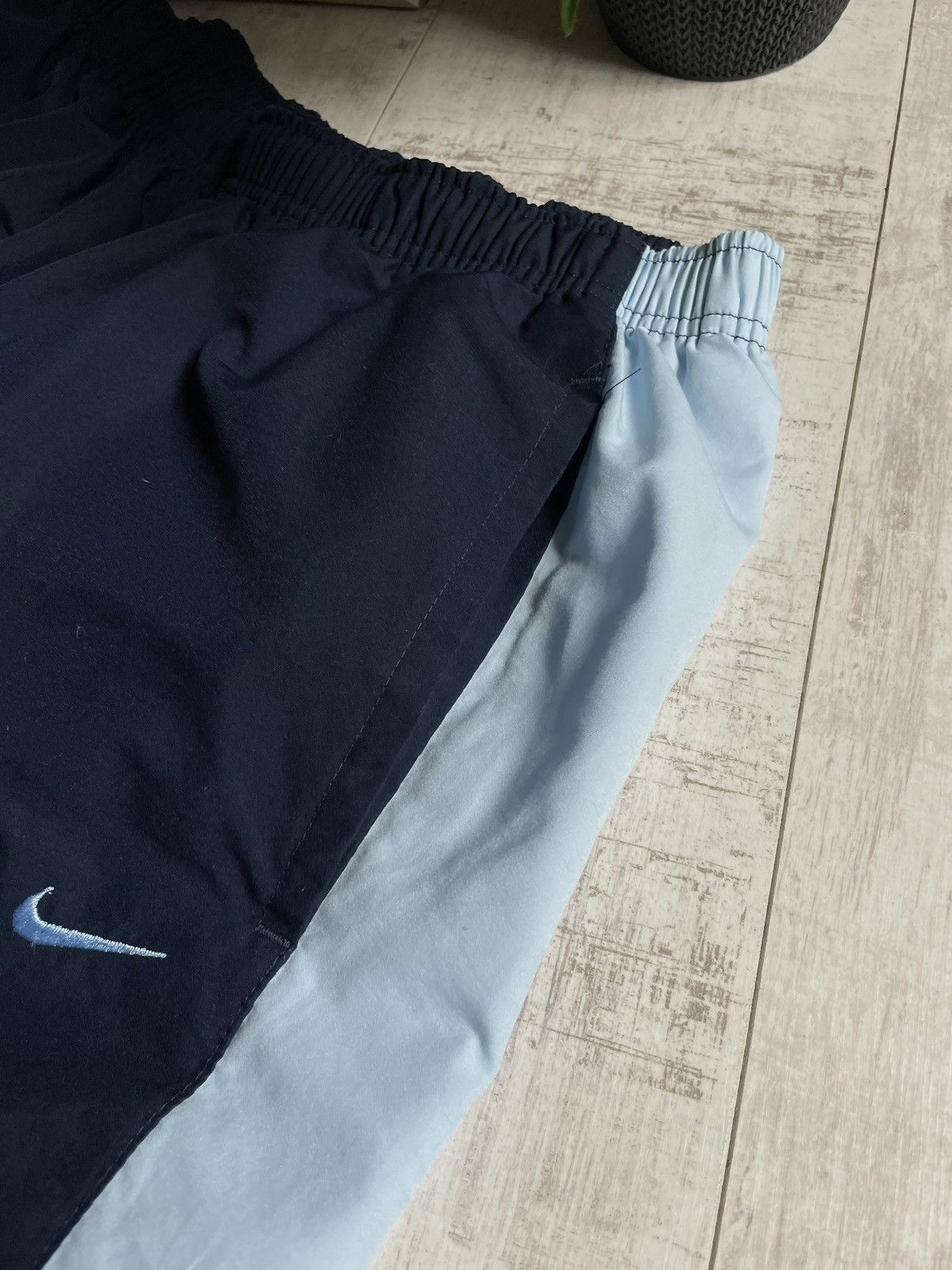Nike × Vintage Vintage Nike Track Pants Y2K Blue Swoosh Drill Size US 30 / EU 46 - 8 Thumbnail