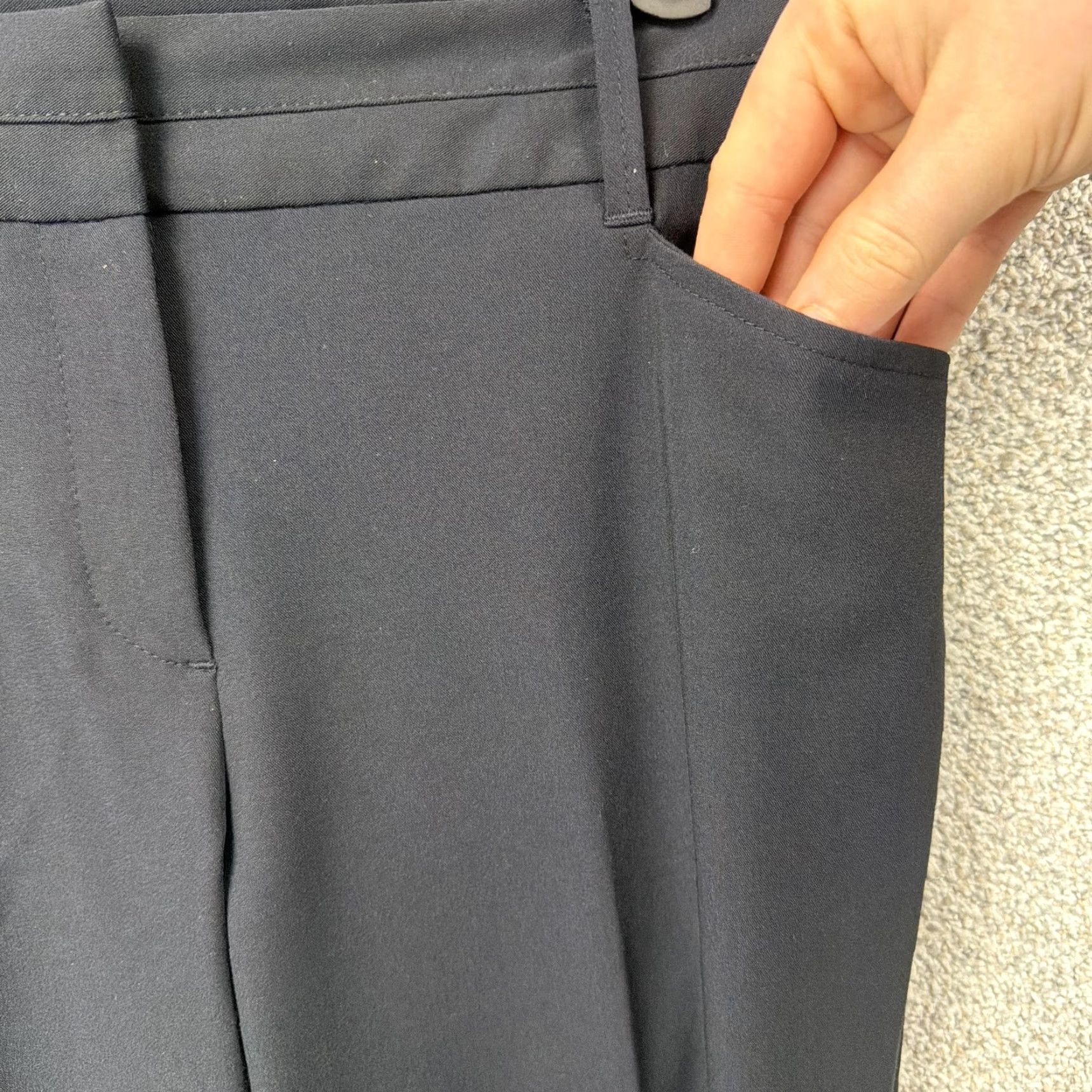 Van Heusen Van Heusen Dress Pants Womens 6 32x26.5 Blue Straight Stretch Office Workwear Pants Blue Dress Pants Women Regular 32x26.5 Vel Dress Pants Office Wear Size 28" / US 6 / IT 42 - 7 Thumbnail