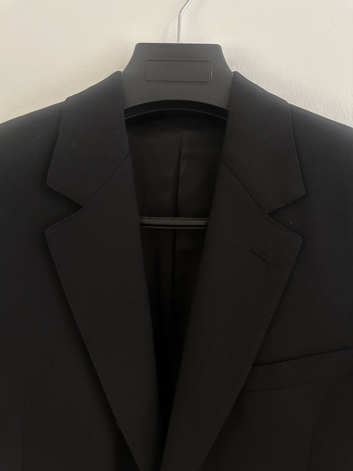 Celine 22SS Black Blazer Boxy Wool Gabardine Size 46R - 6 Thumbnail