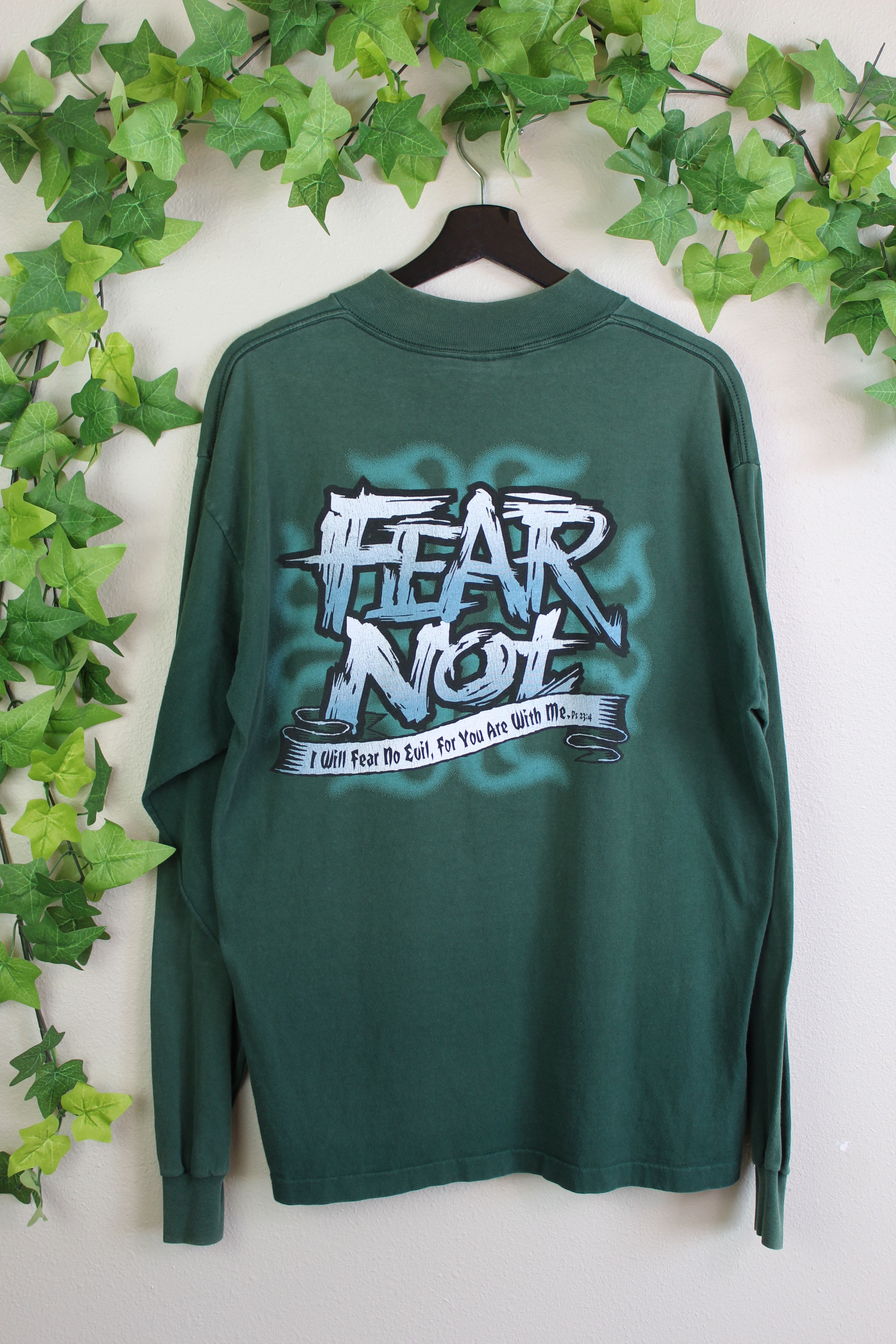Vintage VINTAGE FEAR NOT JESUS T-SHIRT Size US XL / EU 56 / 4 - 2 Thumbnail