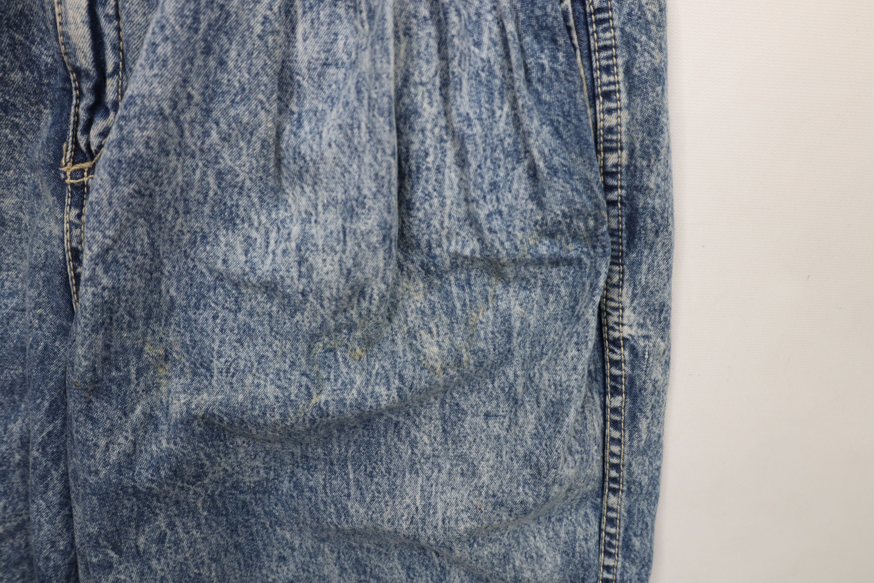Vintage Vintage 80s Streetwear Acid Wash High Waisted Denim Shorts Size 32" / US 10 / IT 46 - 6 Thumbnail