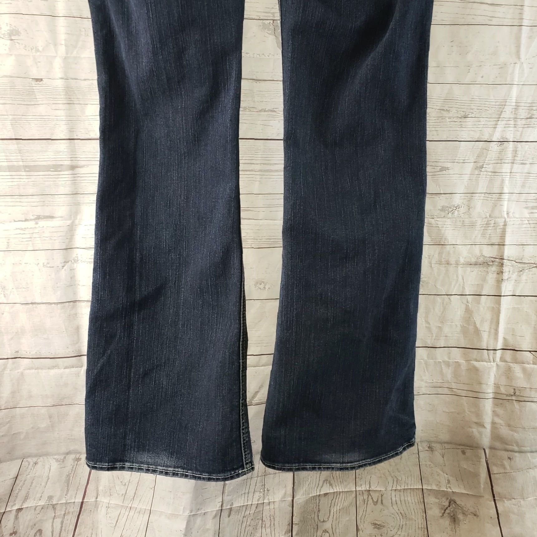 Silver Jeans Co. VINTAGE? Silver Womens Jeans Sz 30 Blue Bootcut Dark Wash Low Rise Cotton Blend Jeans Womens 30 Blue Bootcut Denim Size 30" / US 8 / IT 44 - 5 Thumbnail