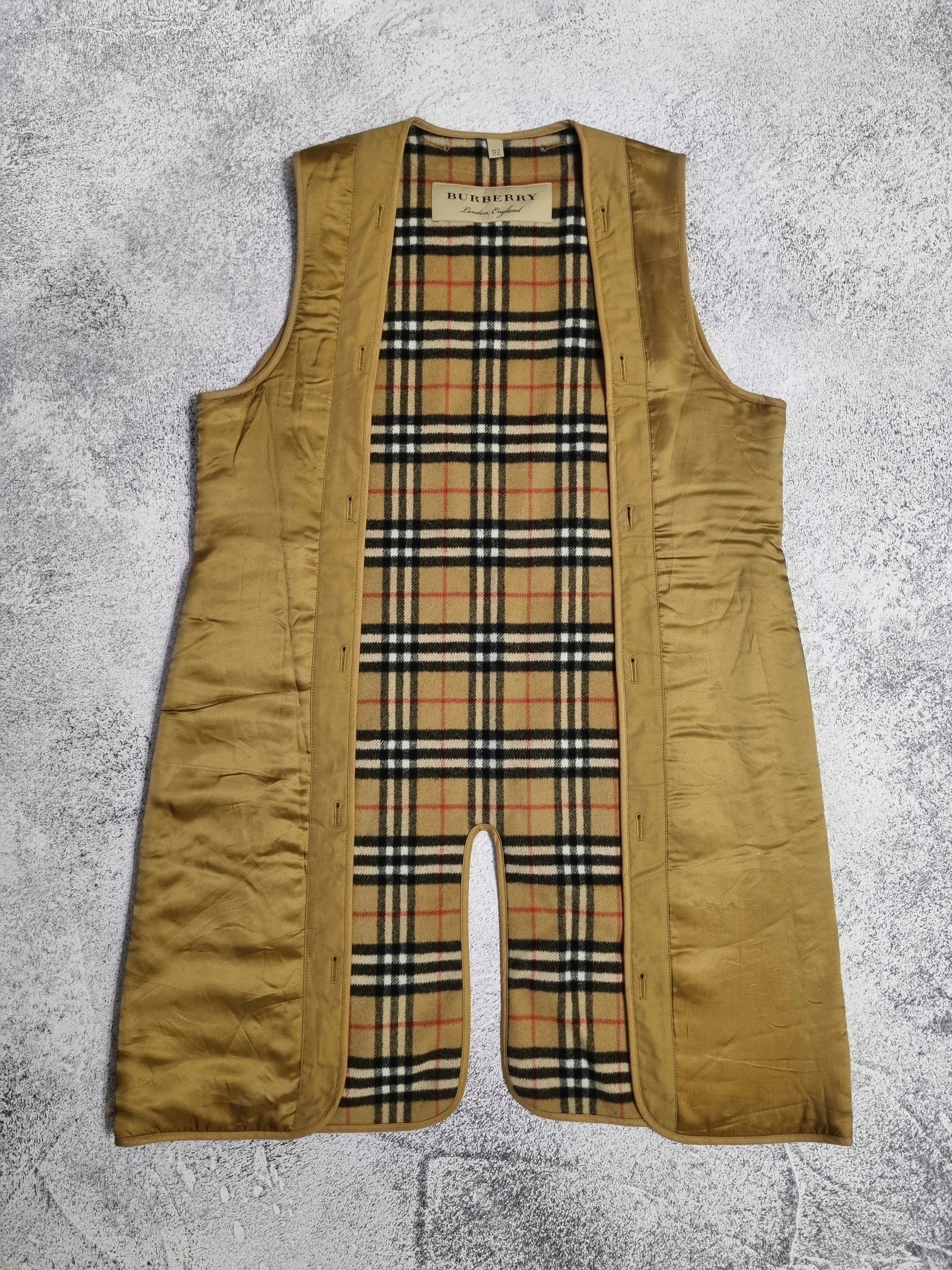 Burberry Burberry Check Wool And Cashmere Warmer Trench Coat Vest Size XL / US 12-14 / IT 48-50 - 3 Thumbnail
