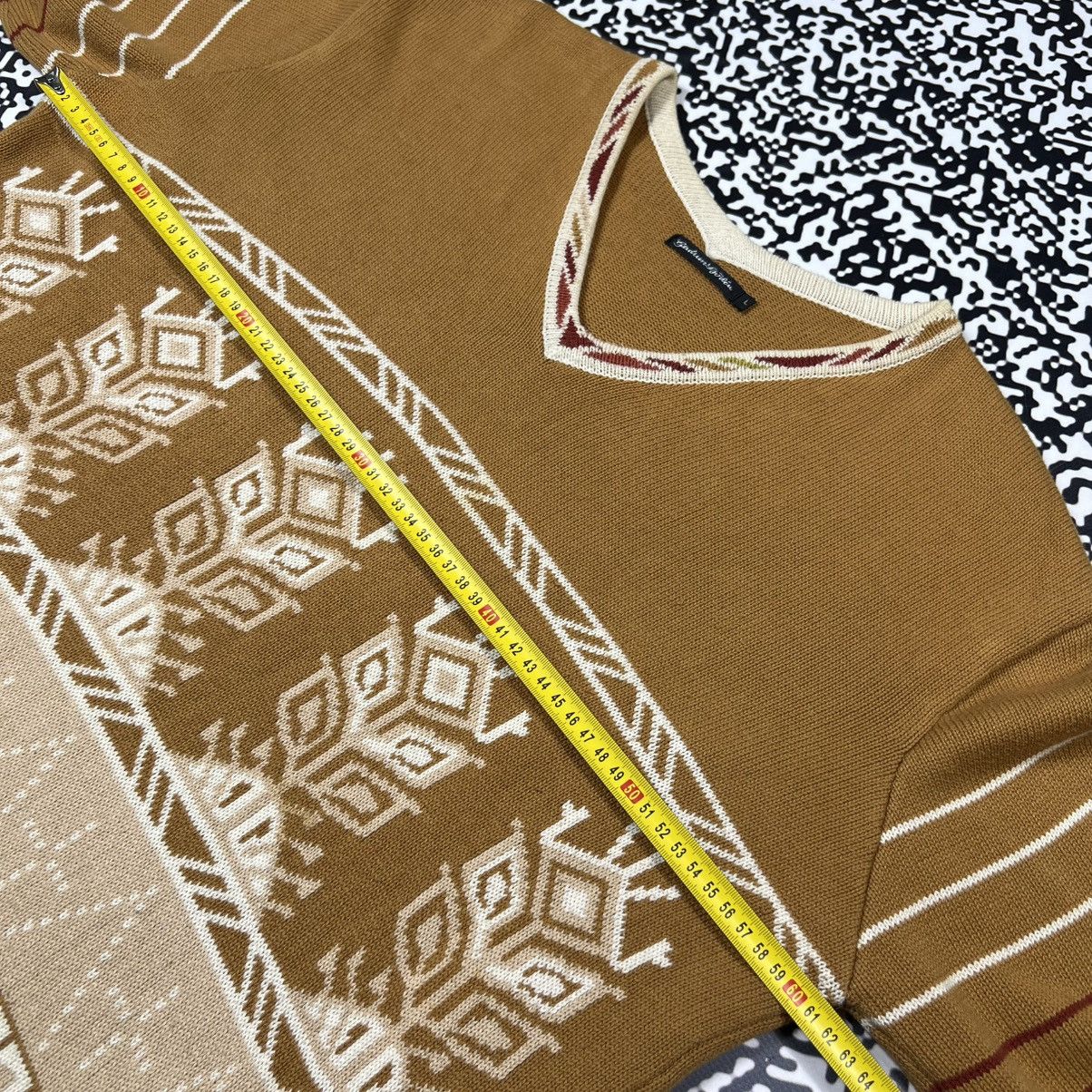 Gudrun Sjoden Vintage Y2K Gudrun Sjoden Retro Aztec Knitted Boxy Sweater Size L / US 10 / IT 46 - 19 Thumbnail