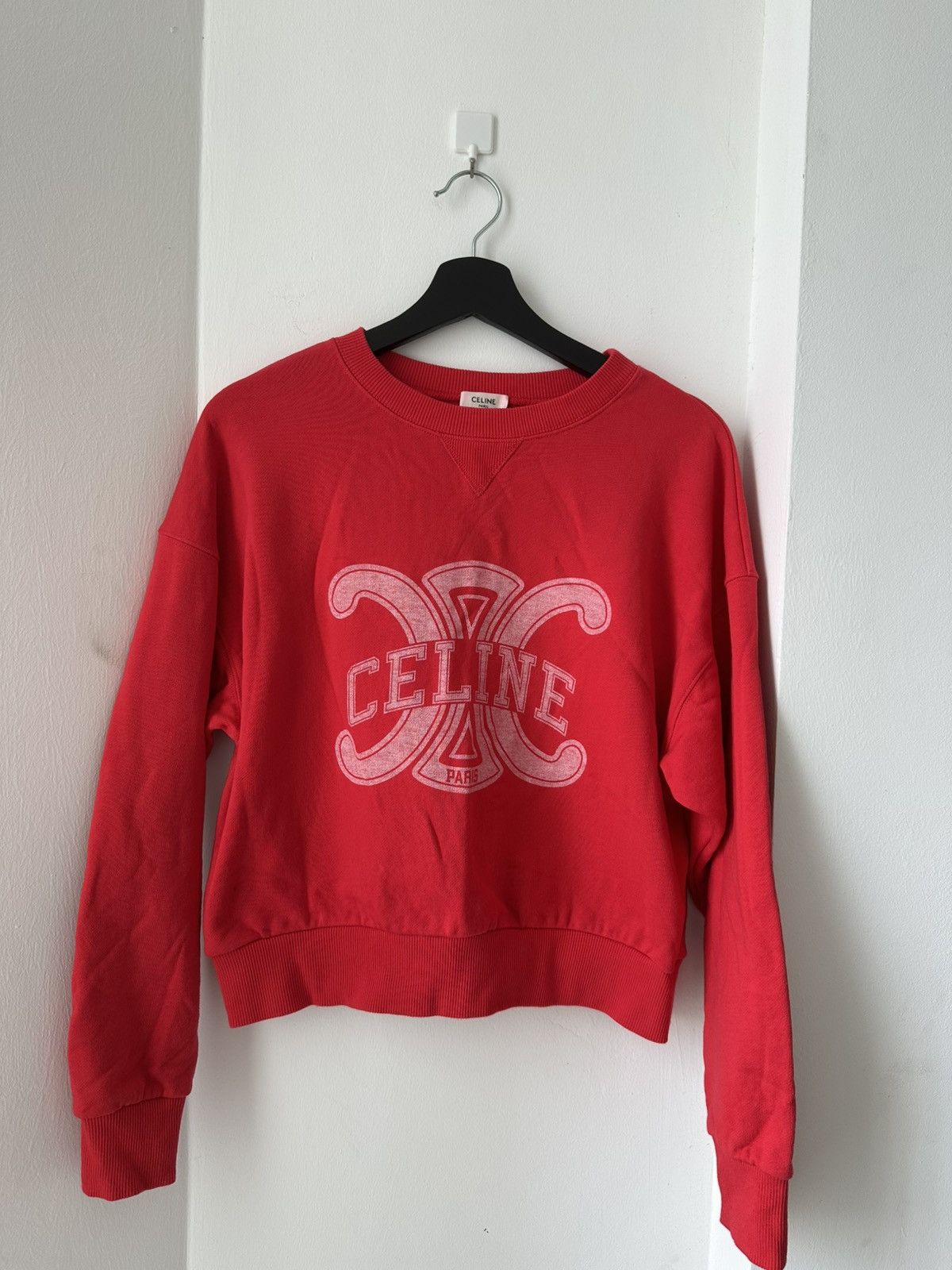 Celine Celine Triomphe Sweatshirt S Size S / US 4 / IT 40 - 1 Thumbnail