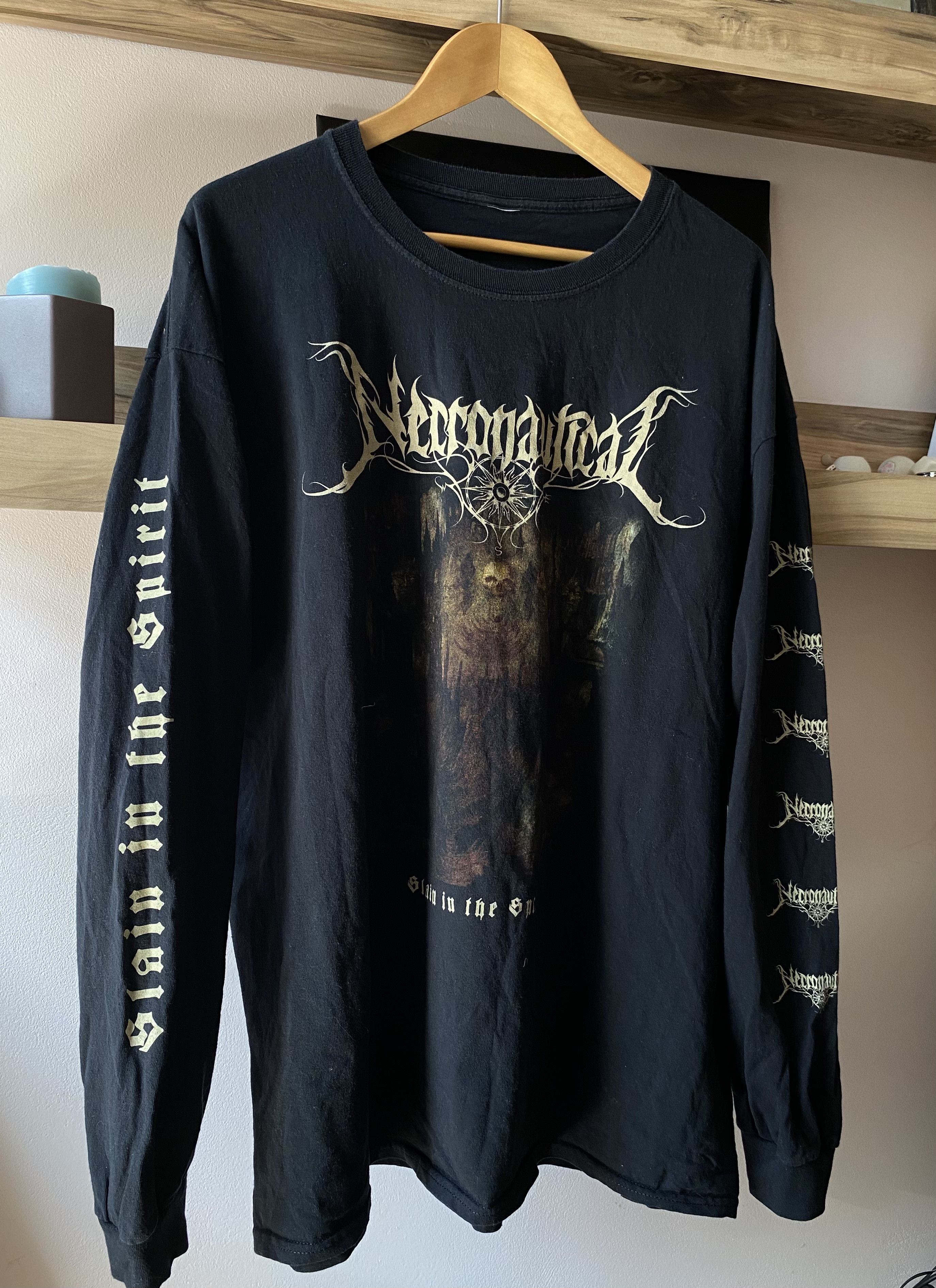 Band Tees × Vintage Necronautical Long Sleeve Shirt Slain In The Spirit - XL Size US XL / EU 56 / 4 - 1 Thumbnail