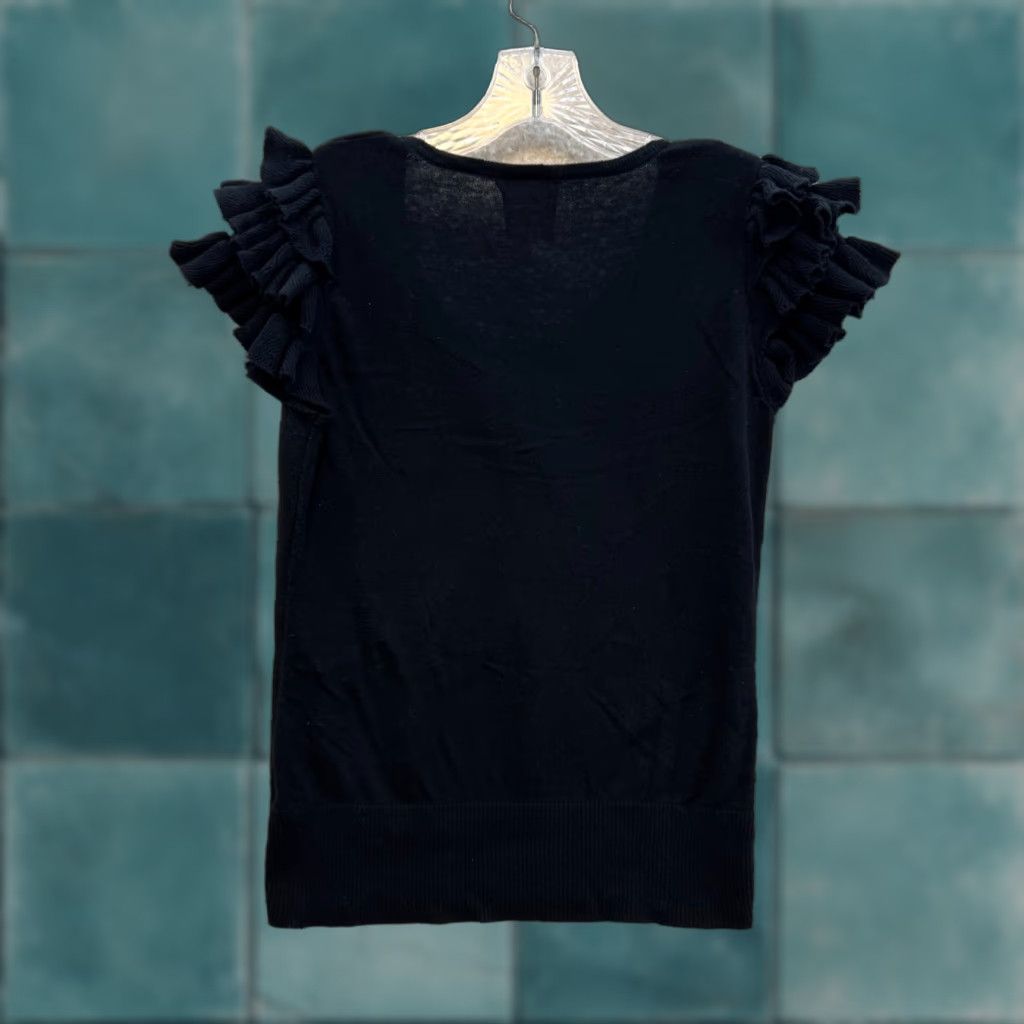 Vintage VINTAGE Y2K Top Shirt Black Skull Goth Punk Emo M Size M / US 6-8 / IT 42-44 - 1 Thumbnail