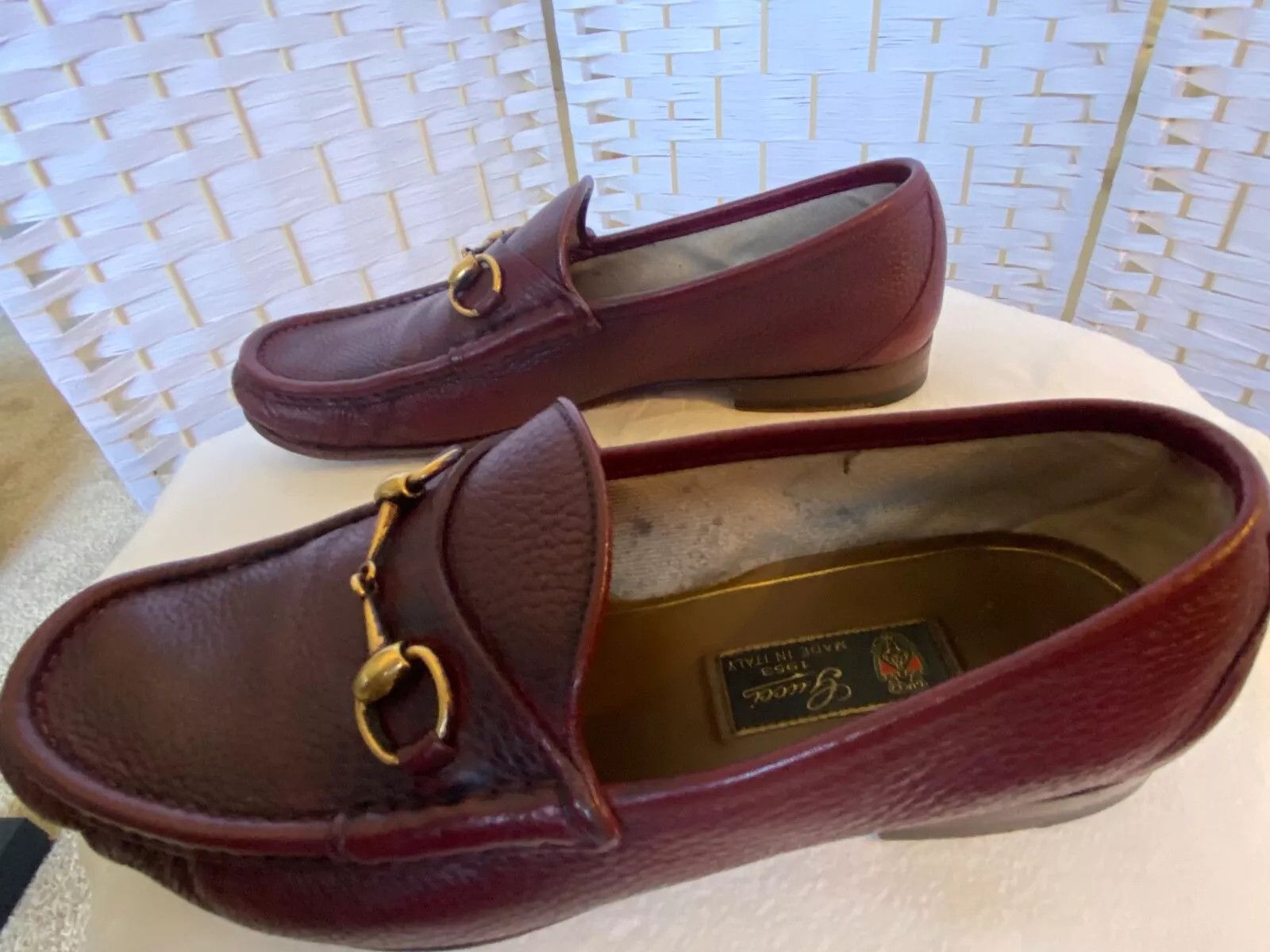 Gucci Gucci Horsebit Loafers Burgundy Leather 10.5 Snaffle Gold Size US 10.5 / EU 43-44 - 4 Thumbnail