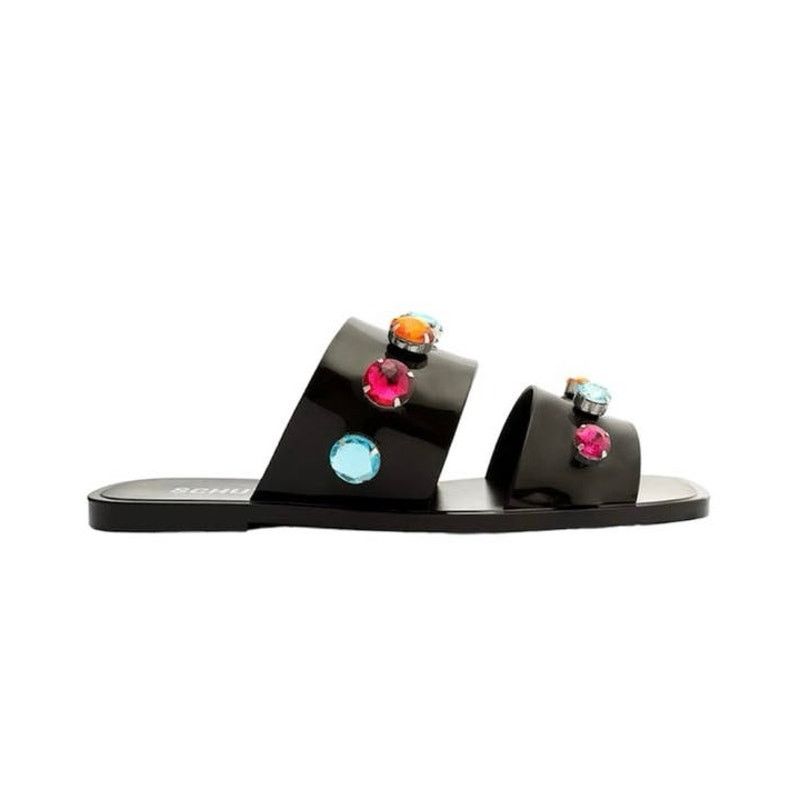 SCHUTZ Schutz Lizzie Crystal PVC slip on slide sandal NEW size 8B Size US 8 / IT 38 - 3 Thumbnail