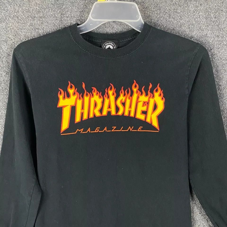 Thrasher Thrasher T-Shirt Women's Small Long Sleeve Distressed S Size S / US 4 / IT 40 - 2 Thumbnail
