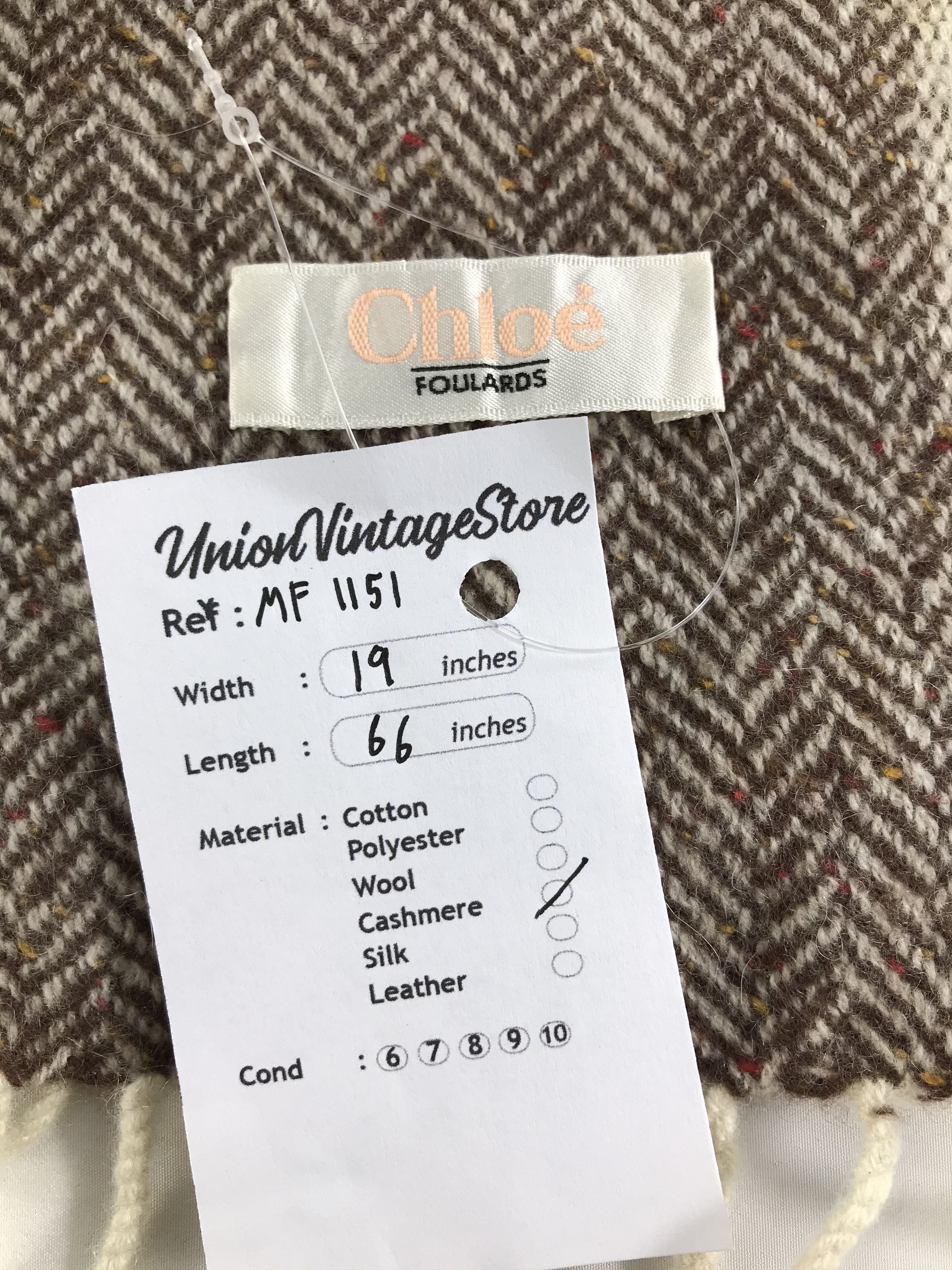 Chloe Vintage Chloe Scarf/Muffler/Neckwear MF1151 Size ONE SIZE - 6 Thumbnail
