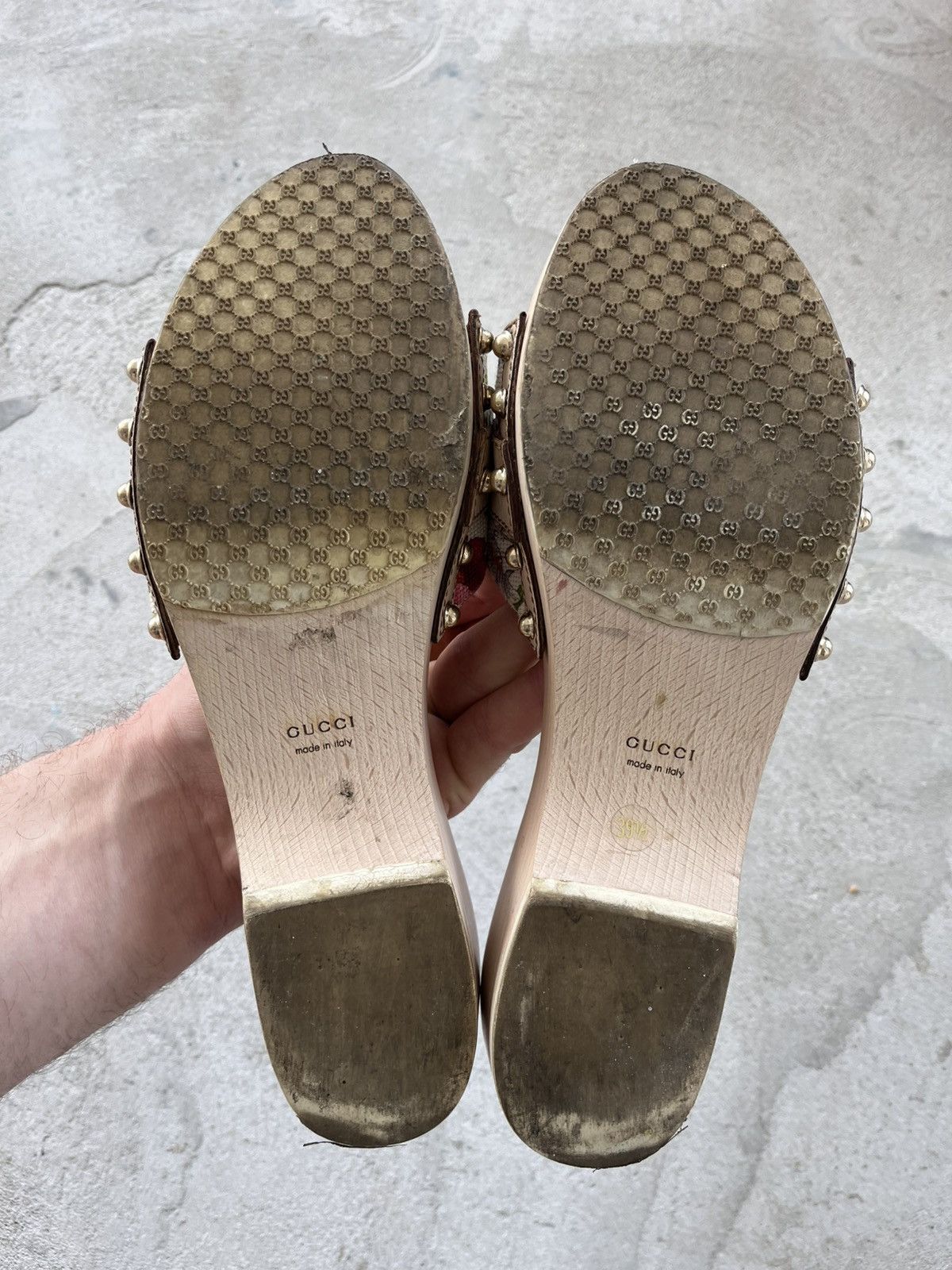 Gucci Rare Gucci Wooden Platform Sandals Luxury Avant-Garde Y2K Size US 9.5 / IT 39.5 - 14 Thumbnail