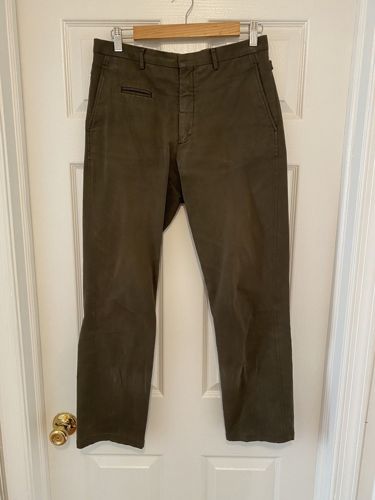 Miu Miu Moleskin adjustible waist buckled strap trousers Size US 30 / EU 46 - 1 Thumbnail