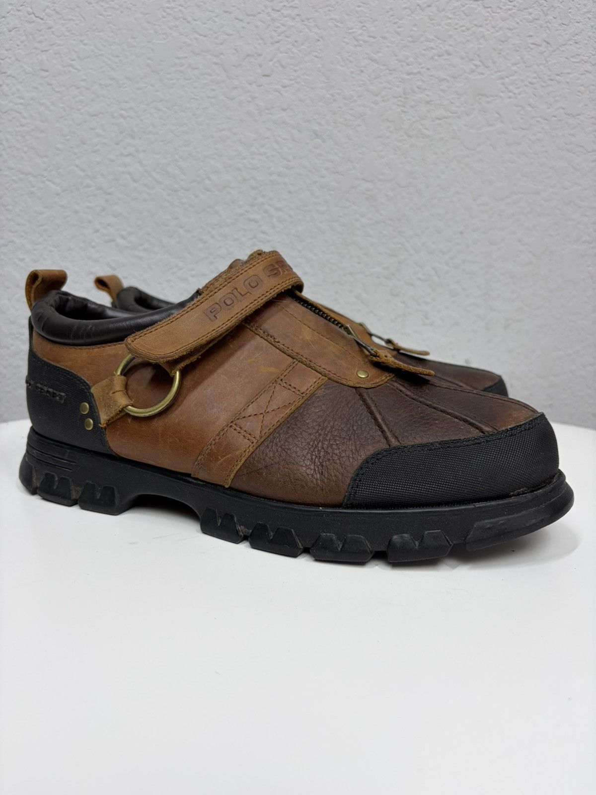 Hedi Slimane VTG Brown Leather Buckle Boots Carol Christian Poell Style Size US 12 / EU 45 - 3 Thumbnail