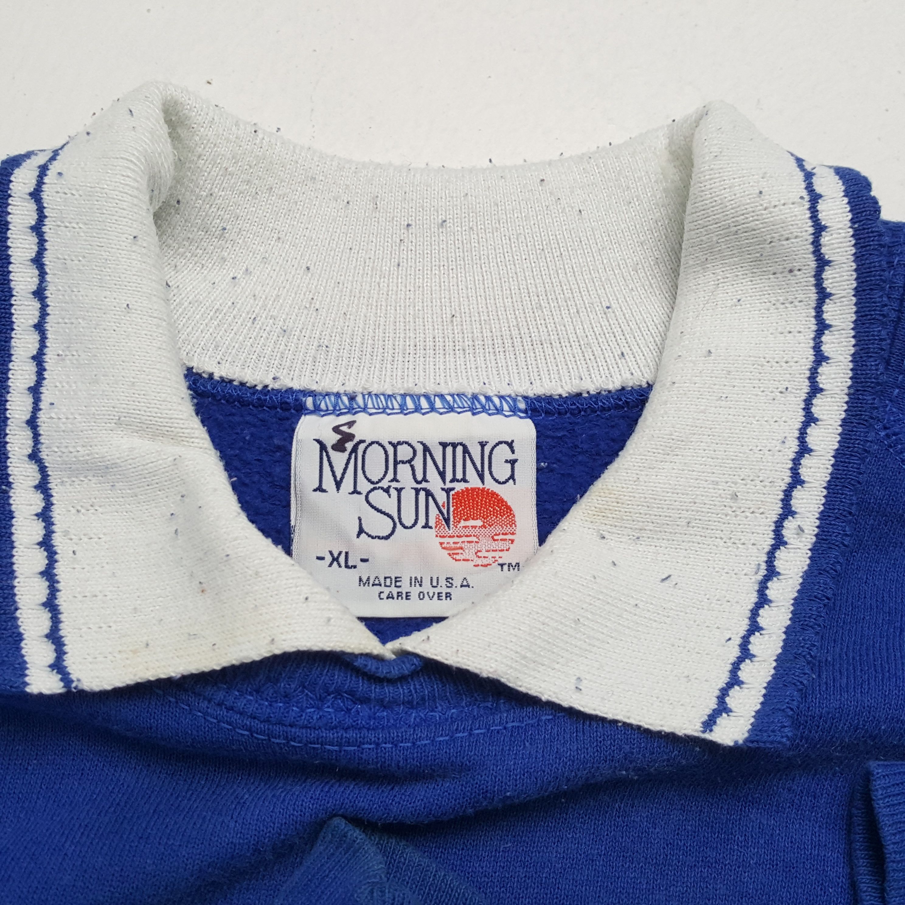 Vintage MORNING SUN Casual Style Vintage Collar Sweatshirt Size US L / EU 52-54 / 3 - 9 Thumbnail
