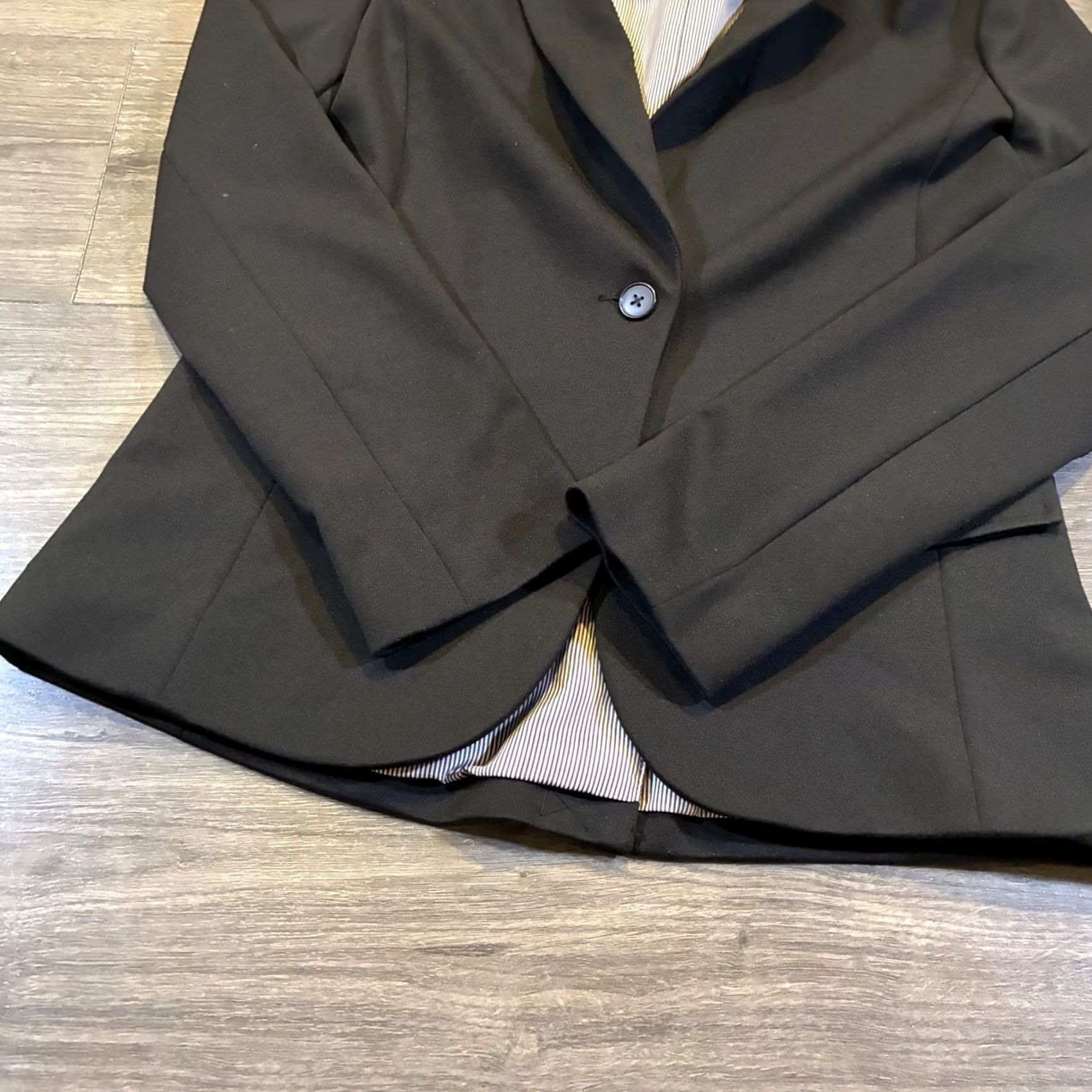 Gap GAP Blazer Womens Black One Button Career Office Jacket Shirt? Size S / US 4 / IT 40 - 4 Thumbnail