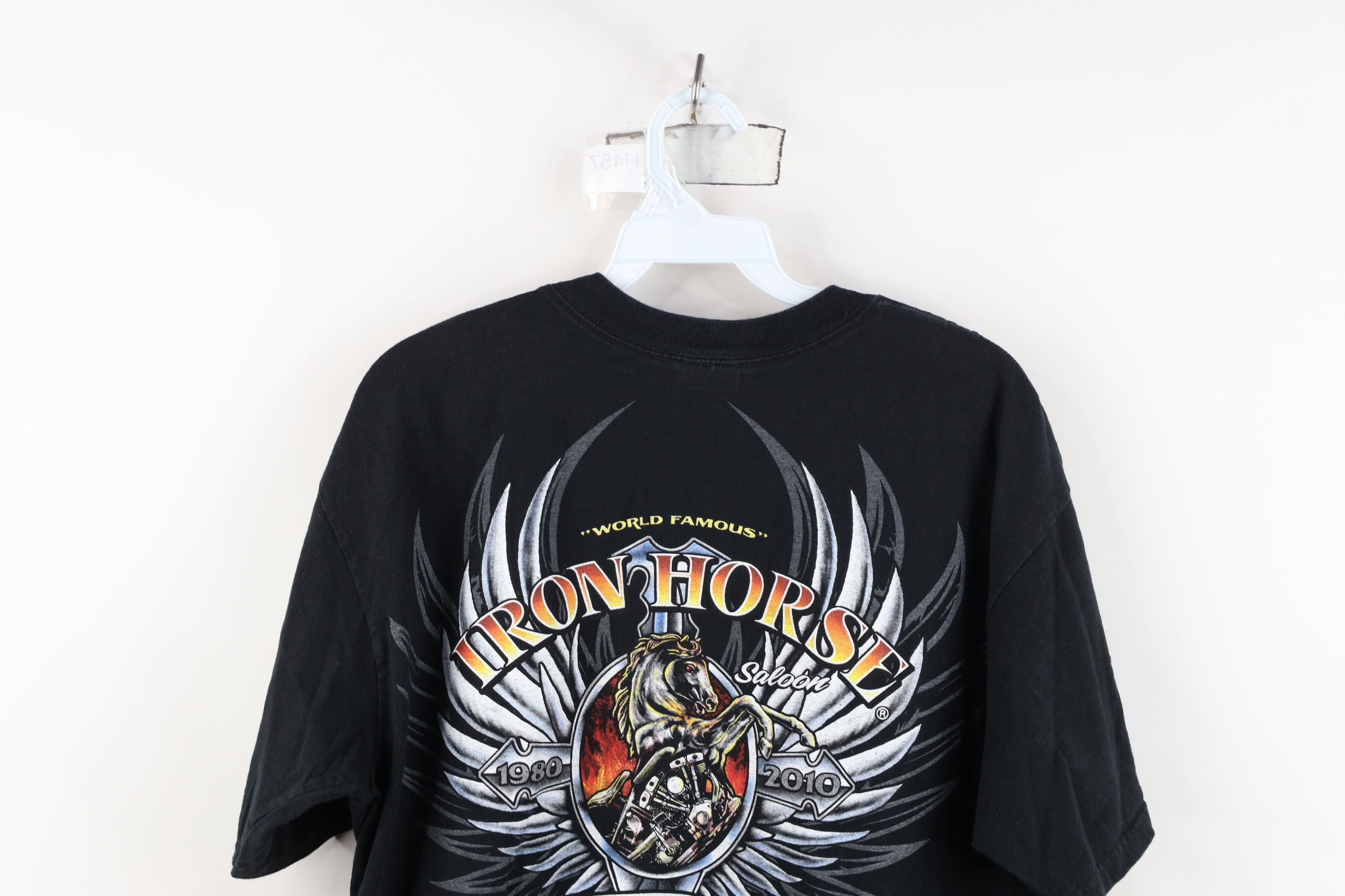 Vintage Vintage Y2K Iron Horse Saloon Tribal Sword T-Shirt Black Size US L / EU 52-54 / 3 - 14 Thumbnail