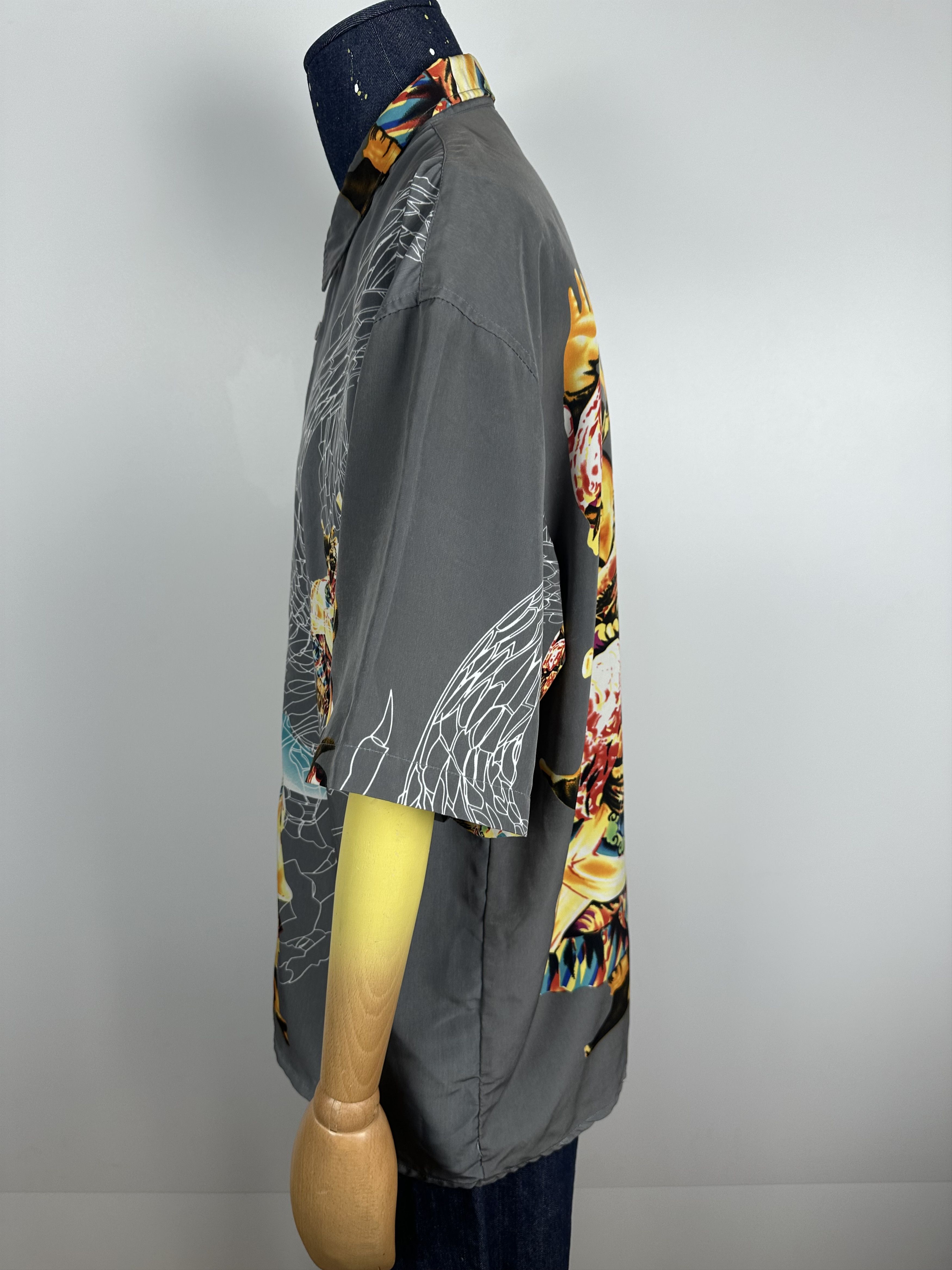 Vintage Dragon Vintage Button down Shirt Oxyzone 90s oversized Size US XL / EU 56 / 4 - 4 Thumbnail