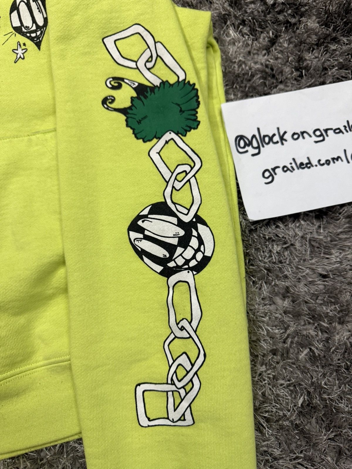 Chrome Hearts Chrome Hearts Matty Boy Link Lime Green Hoodie Size Small Size US S / EU 44-46 / 1 - 11 Thumbnail