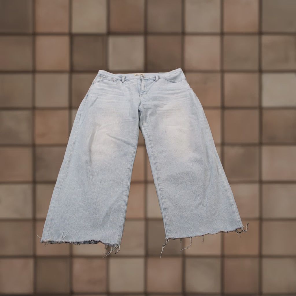 Madewell Madewell Jeans Womens 32 Blue Denim Wide-Leg Crop Vintage Boot Size 25" / US 0 / IT 36 - 1 Thumbnail