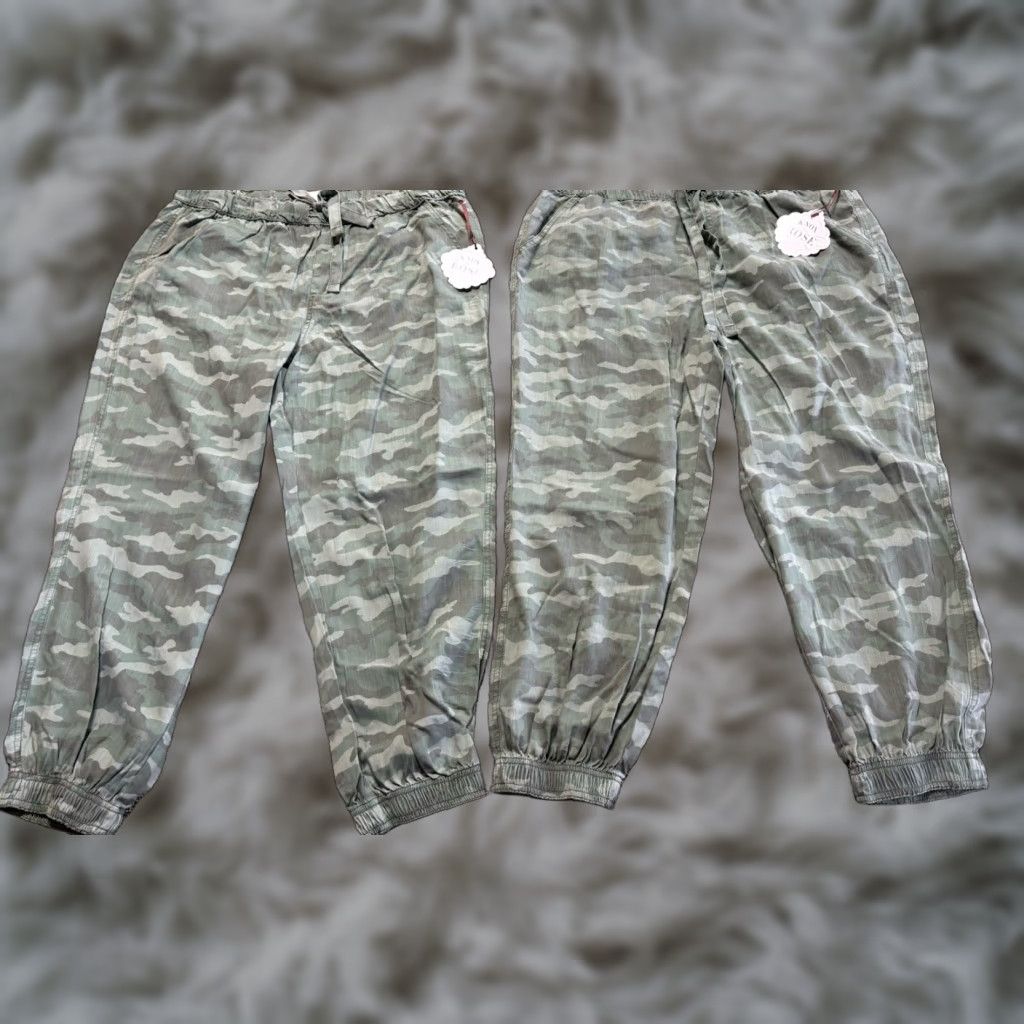 Knox Rose Women's Pants 2XL Green Camo Jogger Lot Of 2 Loose Fit NEW
