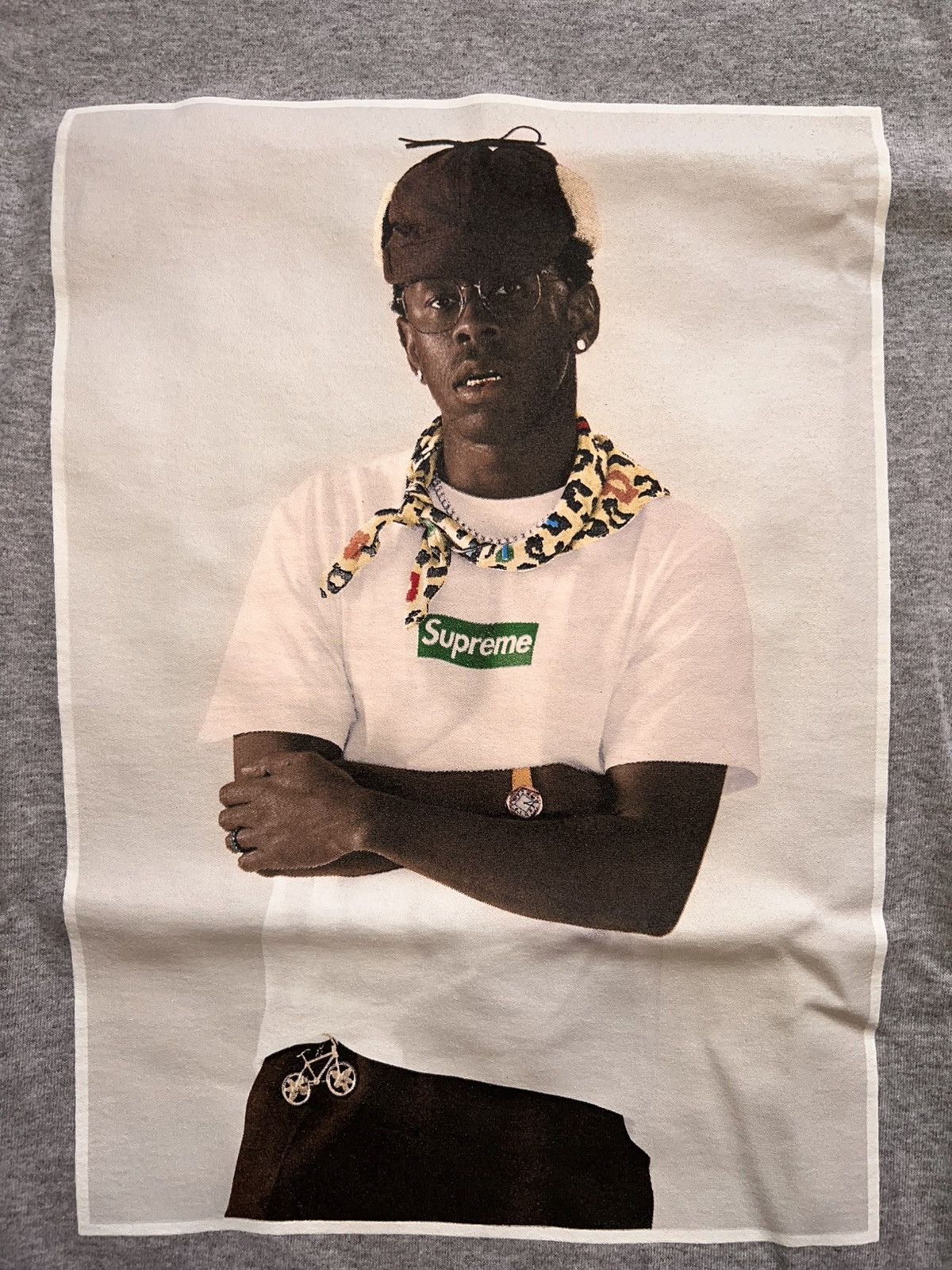 Supreme L Supreme x Tyler the Creator phot tee Tshirt grey box logo Size US L / EU 52-54 / 3 - 3 Thumbnail