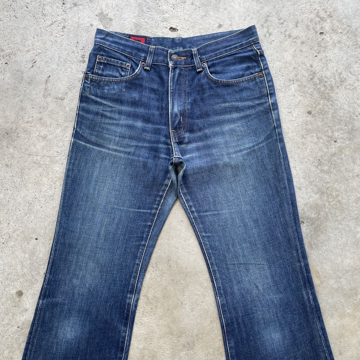 Japanese Brand W29 Vintage Edwin 503 Faded BOOTCUT Jeans FLARE Pants Denim Size US 29 - 3 Thumbnail