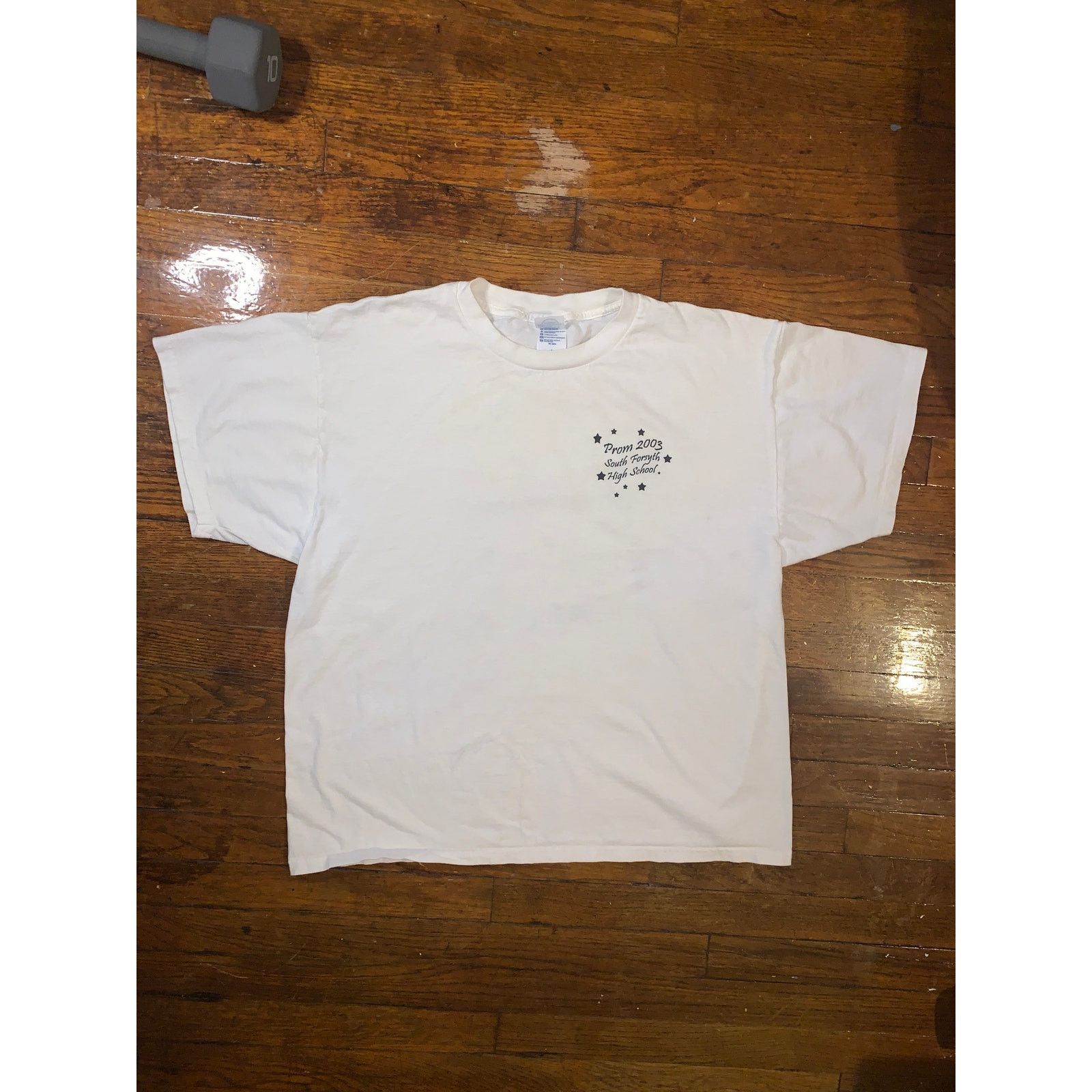 Other × Vintage Vintage 2003 Prom T Shirt Hollywood Theme White XL School Size US XL / EU 56 / 4 - 2 Thumbnail